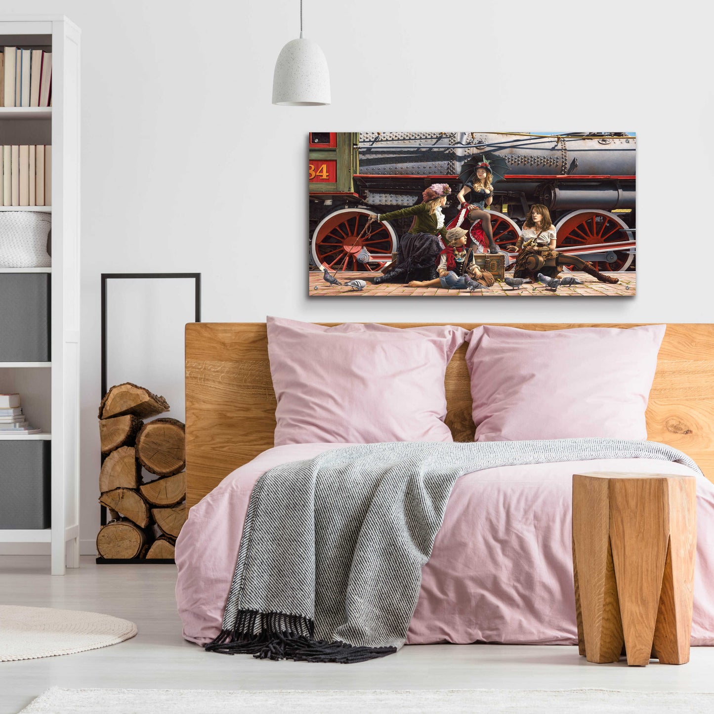 Epic Art 'Last Train for the Coast' by Paul Kelley, Acrylic Glass Wall Art,48x24