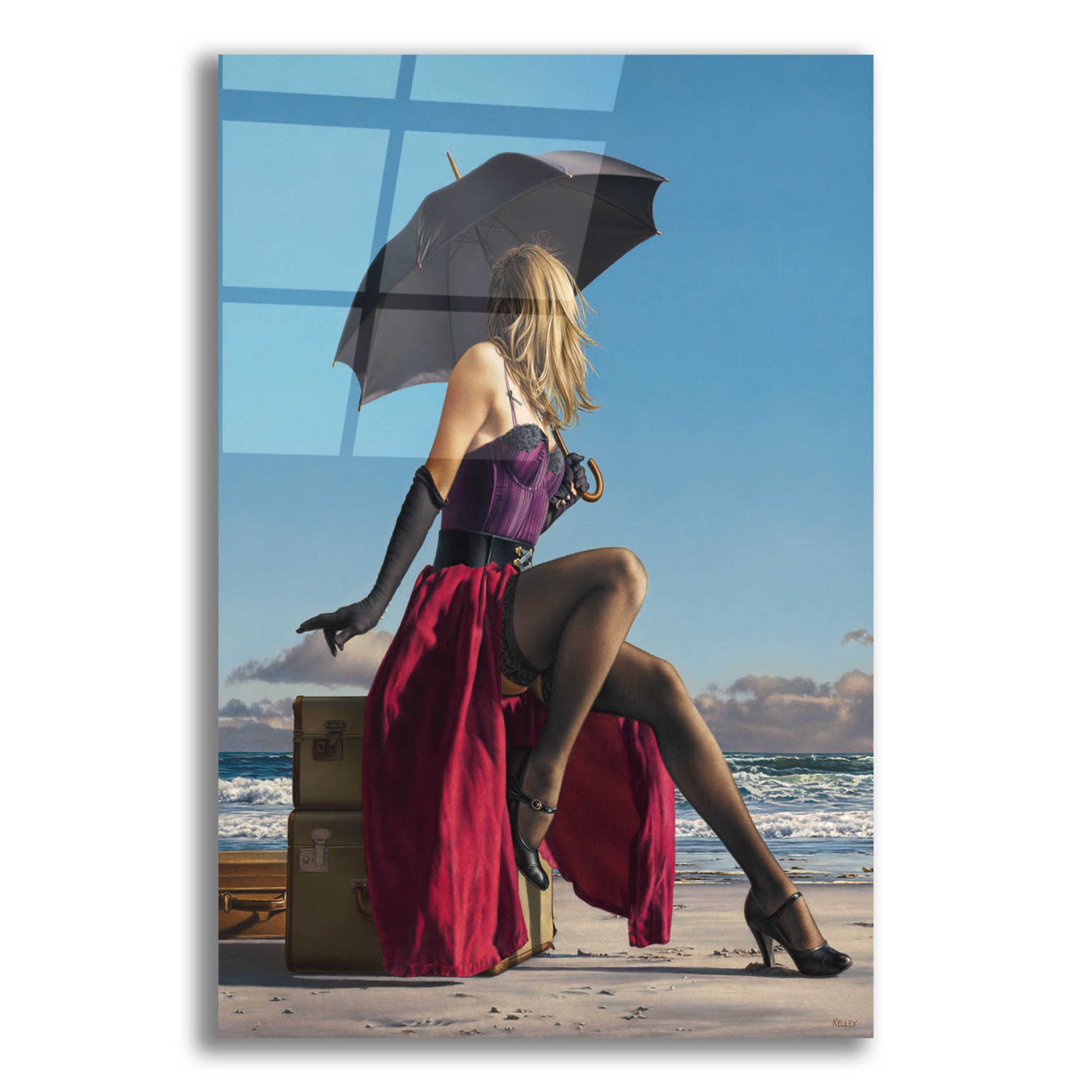 Epic Art 'On Crescent Beach' by Paul Kelley, Acrylic Glass Wall Art,12x16