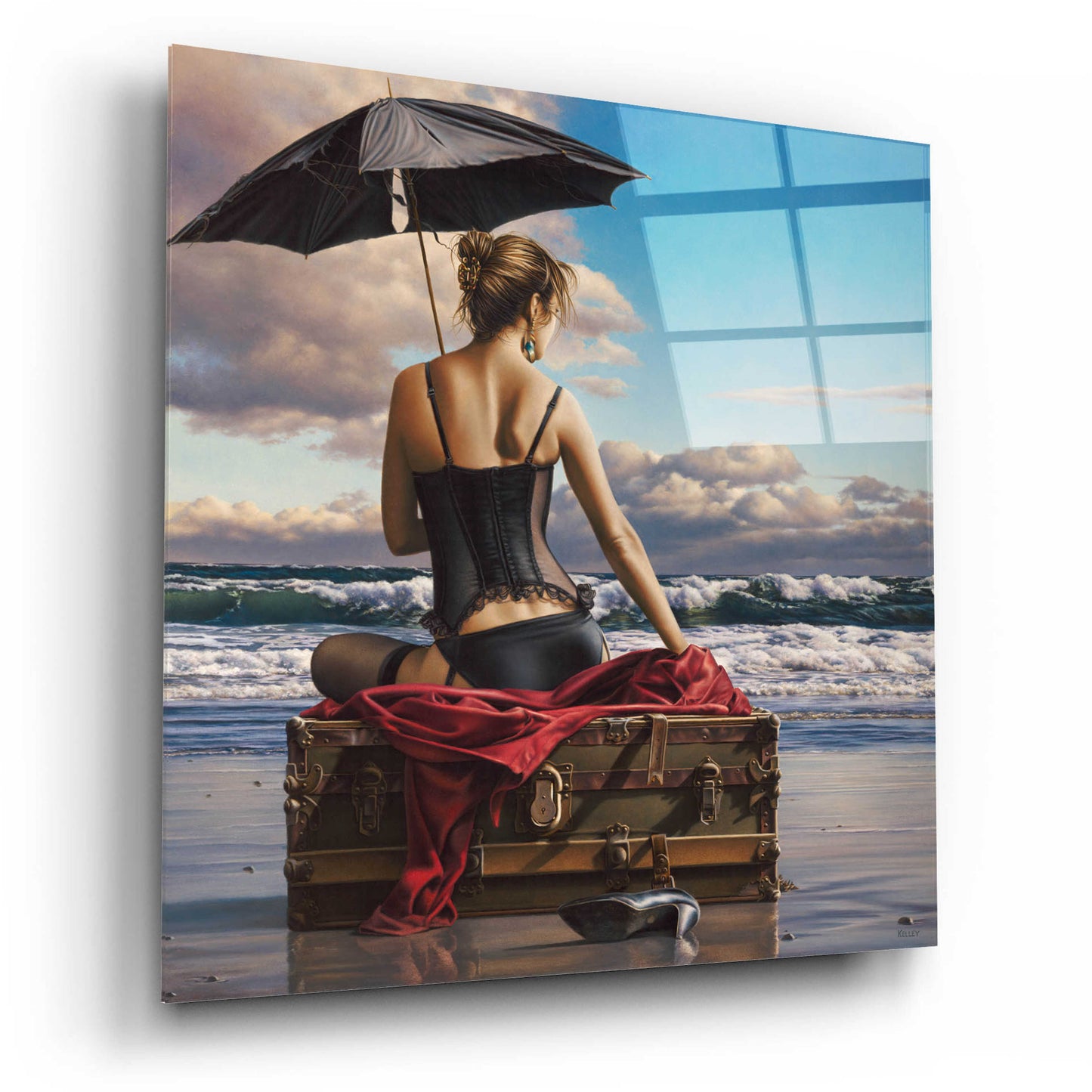 Epic Art 'On the Edge of the World' by Paul Kelley, Acrylic Glass Wall Art,12x12