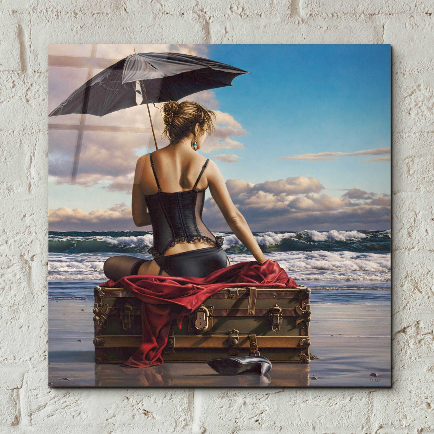 Epic Art 'On the Edge of the World' by Paul Kelley, Acrylic Glass Wall Art,12x12