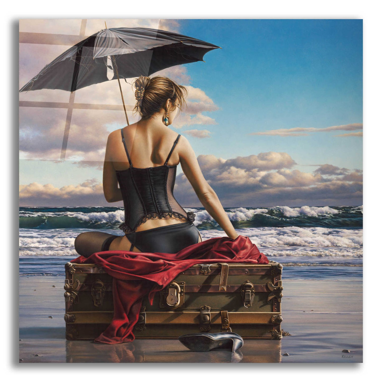 Epic Art 'On the Edge of the World' by Paul Kelley, Acrylic Glass Wall Art,12x12