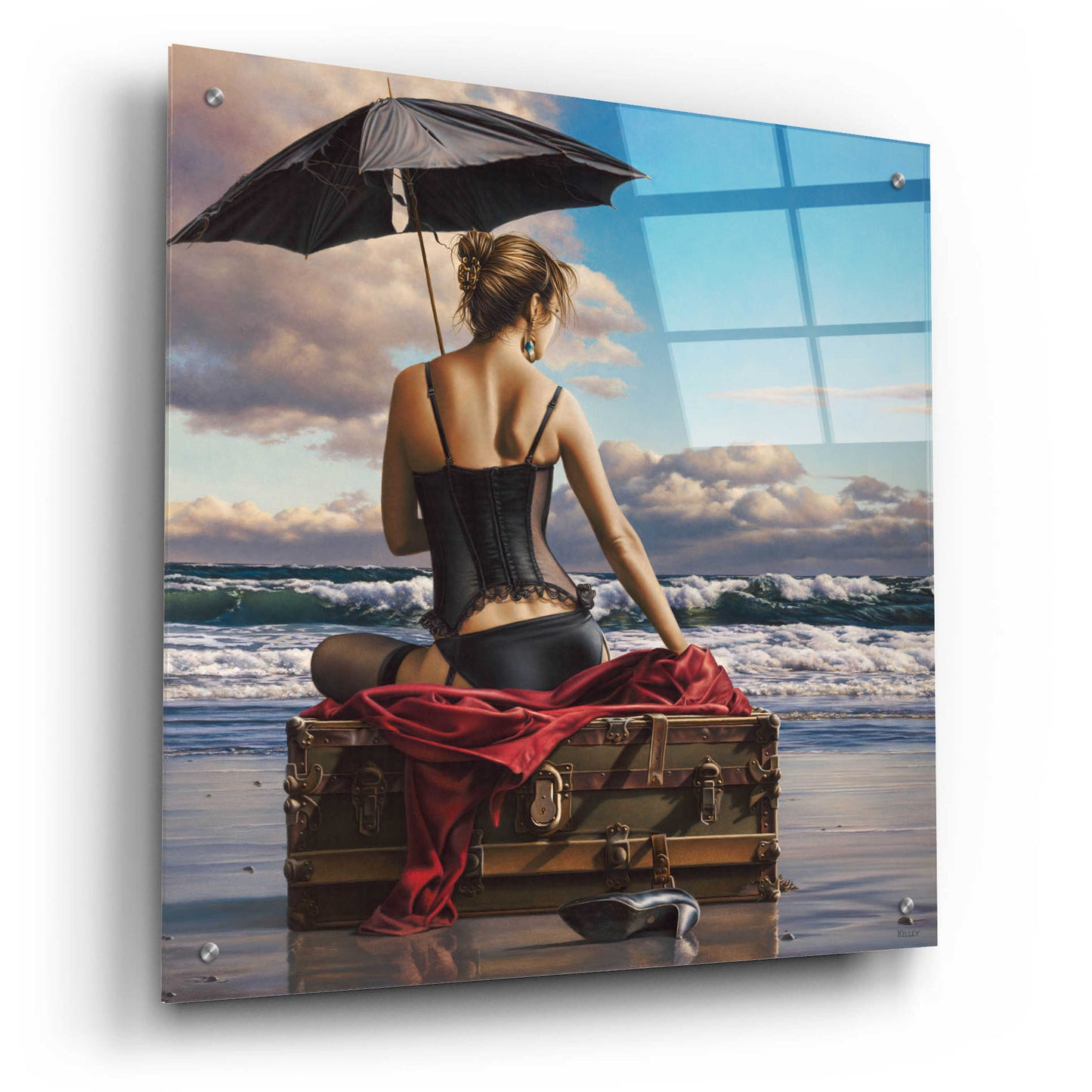 Epic Art 'On the Edge of the World' by Paul Kelley, Acrylic Glass Wall Art,24x24