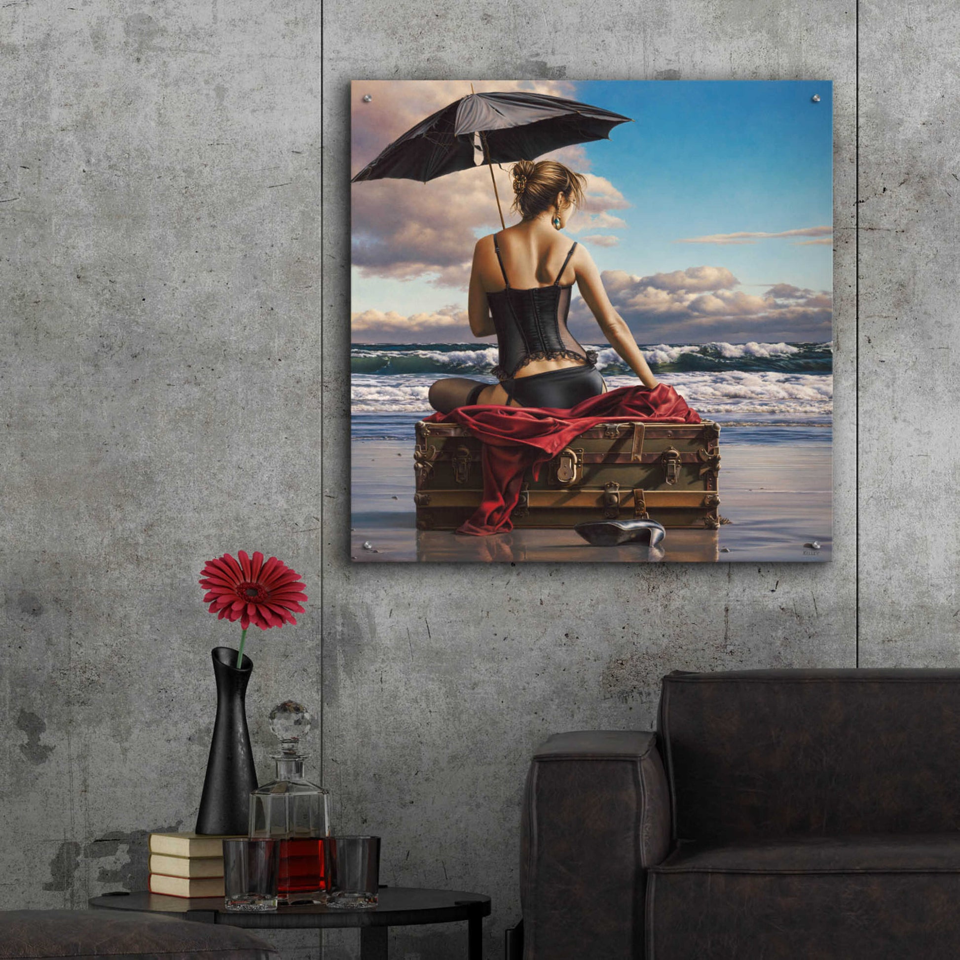 Epic Art 'On the Edge of the World' by Paul Kelley, Acrylic Glass Wall Art,36x36