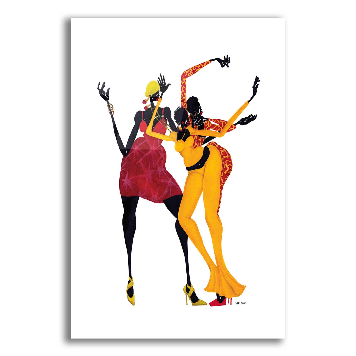 Epic Art 'Mamas Love Mambo' by Shan Kelly, Acrylic Glass Wall Art,12x16