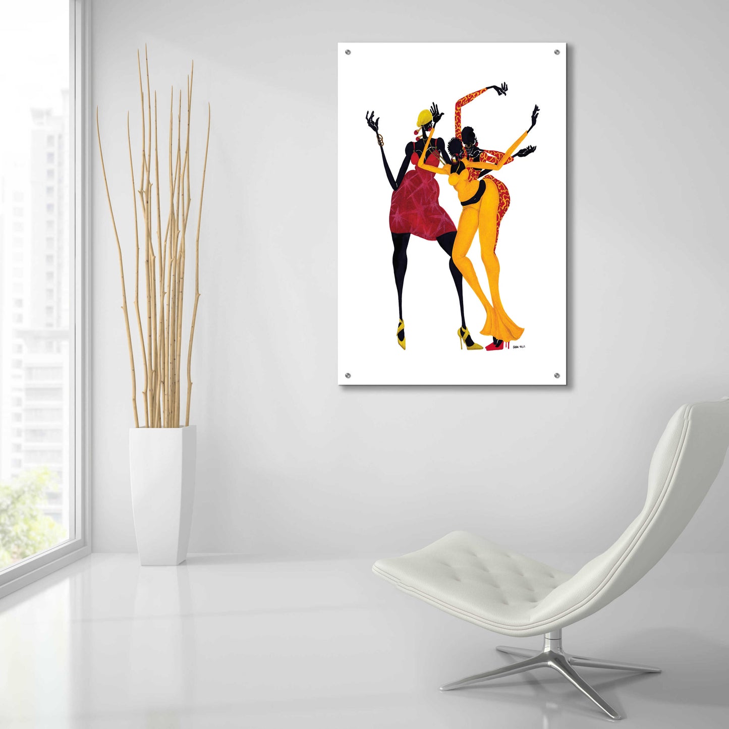 Epic Art 'Mamas Love Mambo' by Shan Kelly, Acrylic Glass Wall Art,24x36