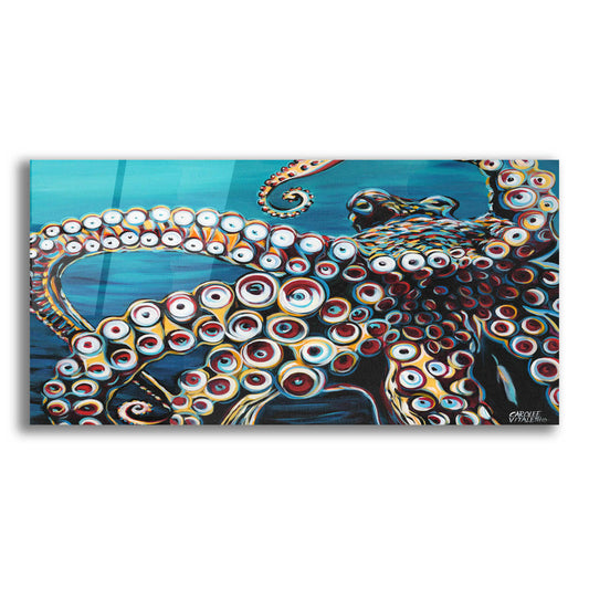 Epic Art 'Wild Octopus I' by Carolee Vitaletti, Acrylic Glass Wall Art,24x12x1.1x0,40x20x1.74x0,60x30x1.74x0
