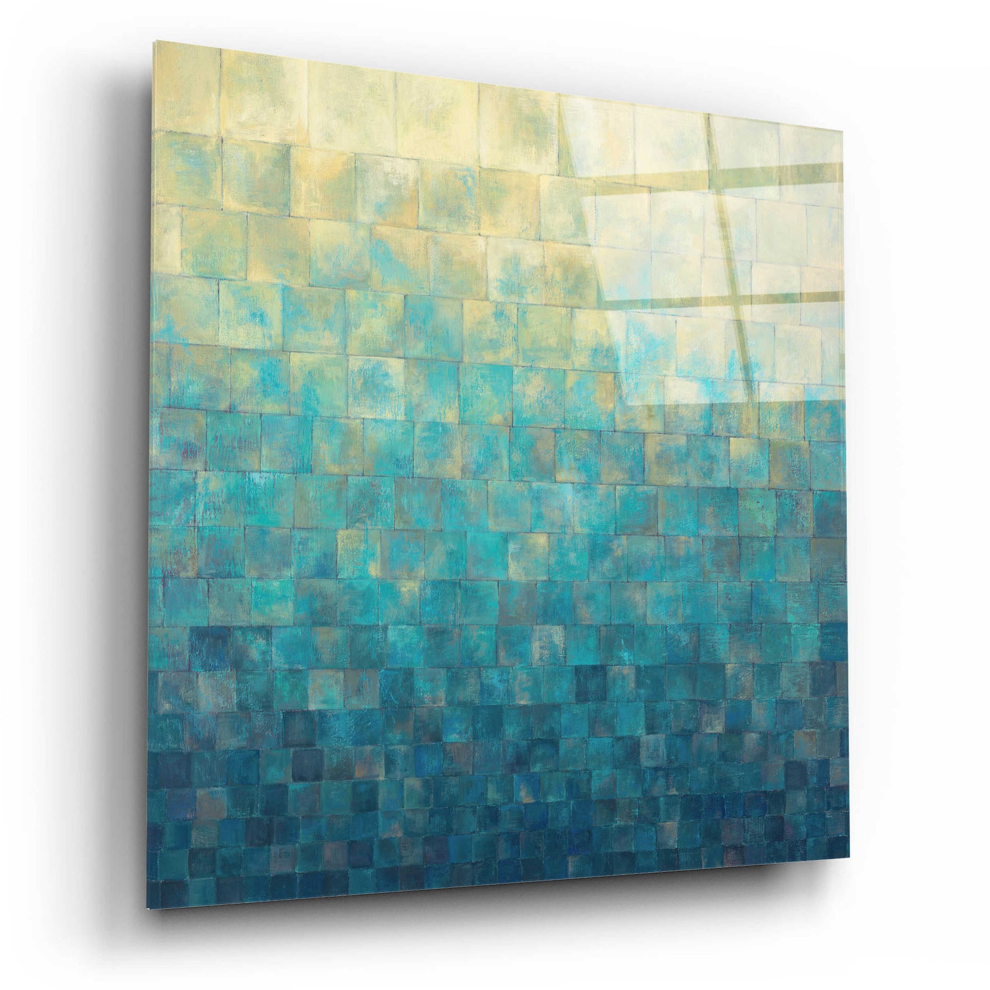 Epic Art 'Cascade' by Janelle Kroner, Acrylic Glass Wall Art,12x12