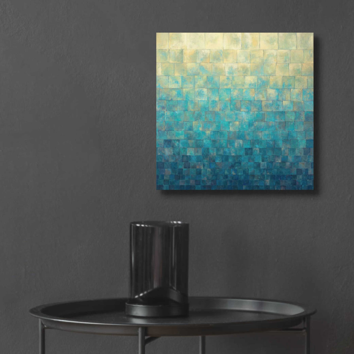 Epic Art 'Cascade' by Janelle Kroner, Acrylic Glass Wall Art,12x12