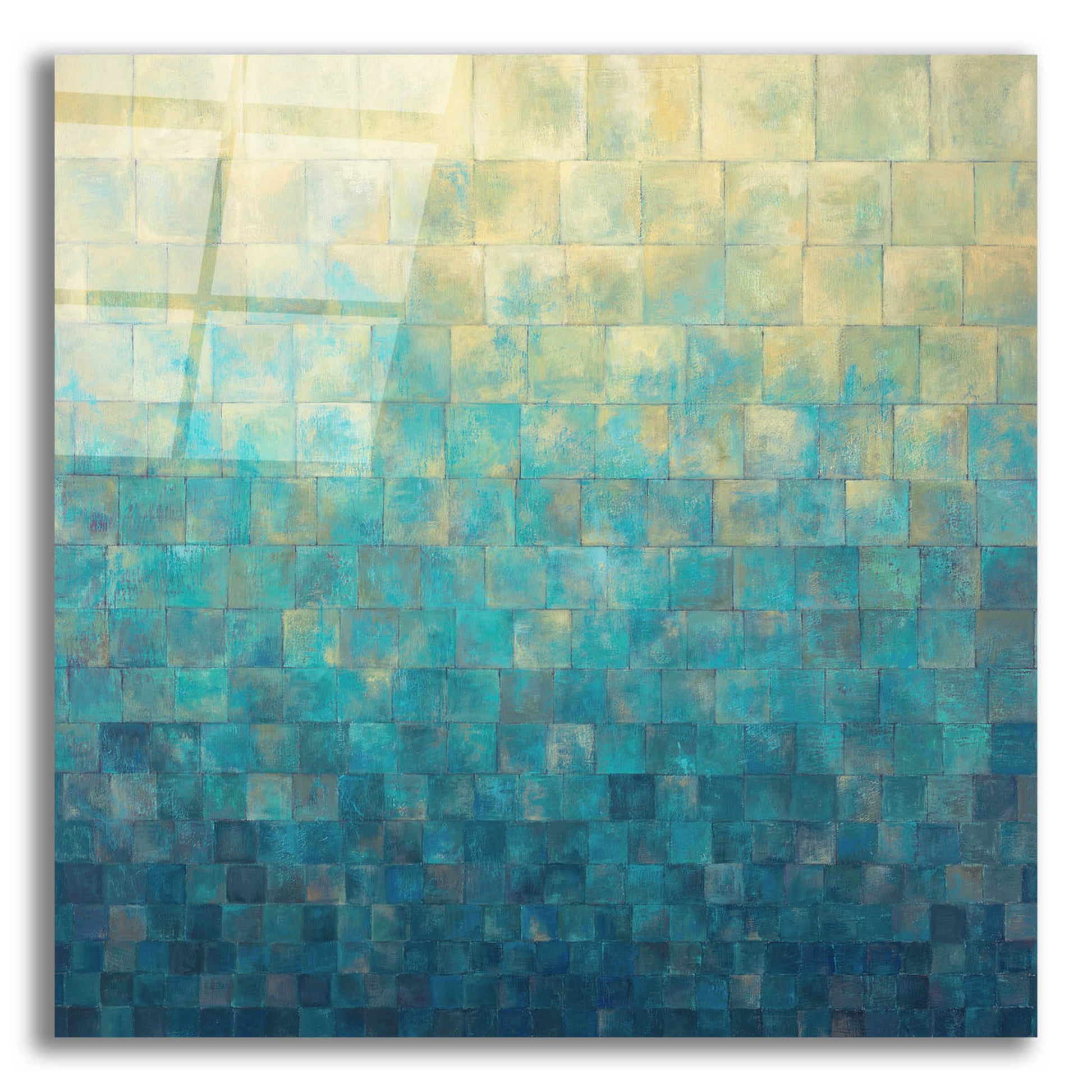 Epic Art 'Cascade' by Janelle Kroner, Acrylic Glass Wall Art,12x12