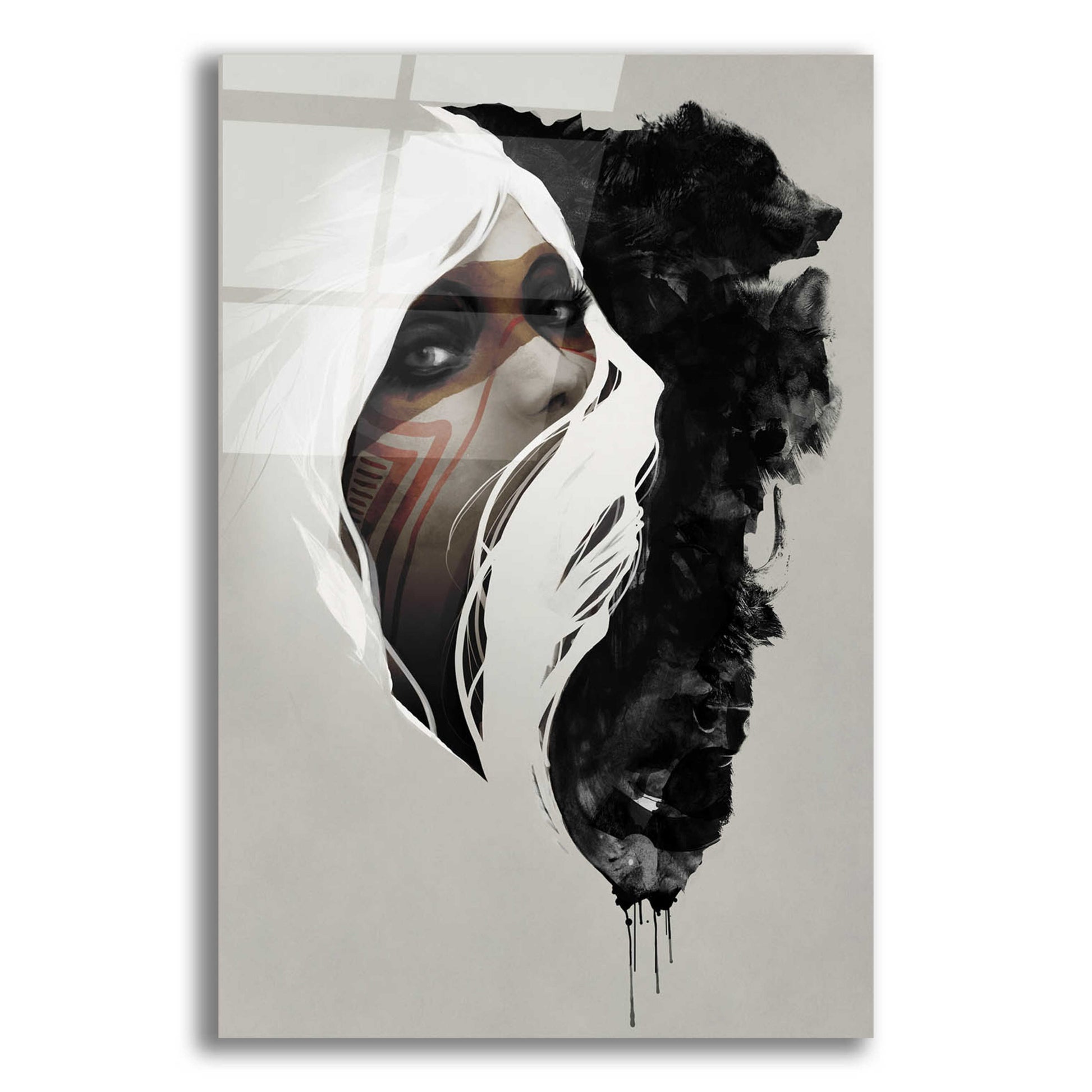 Epic Art 'Totem' by Jeff Langevin, Acrylic Glass Wall Art,12x16