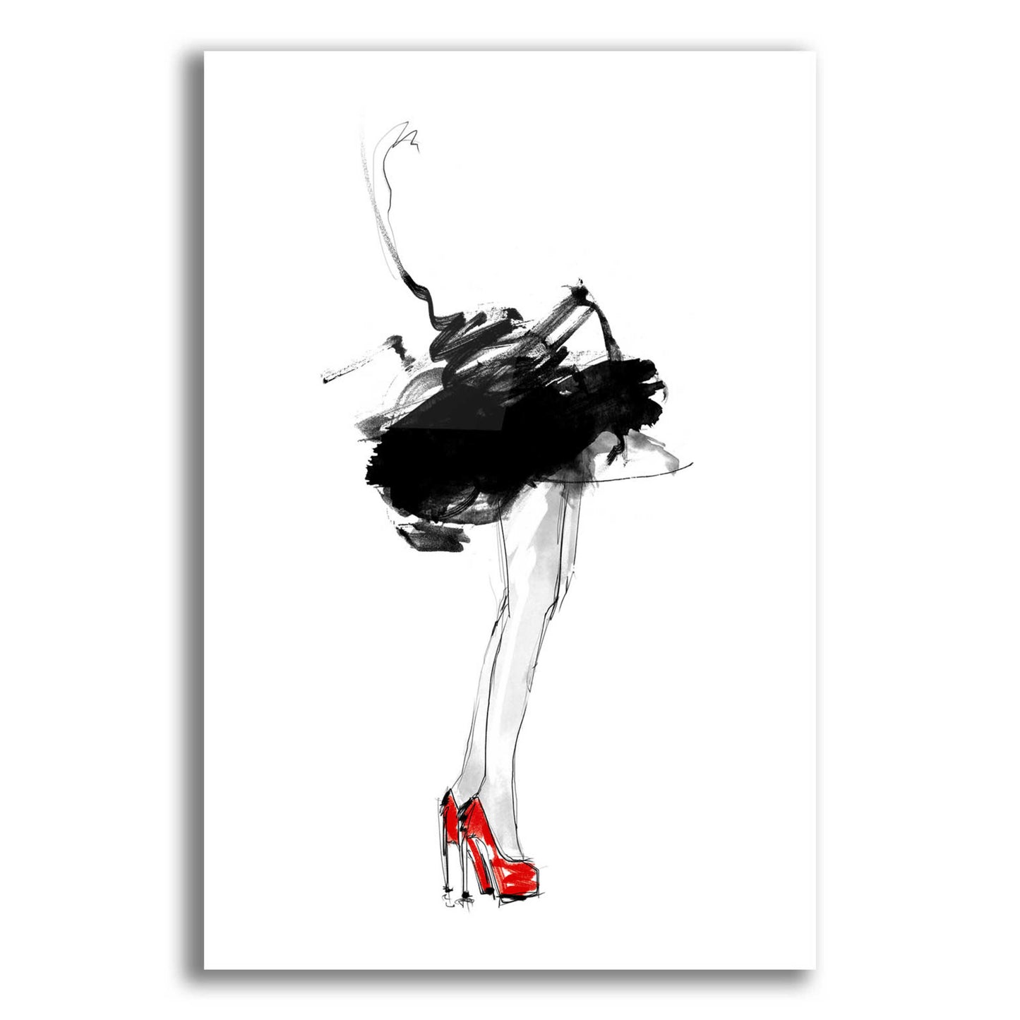 Epic Art 'Red Shoes' by Lotta Larsdotter, Acrylic Glass Wall Art,12x16