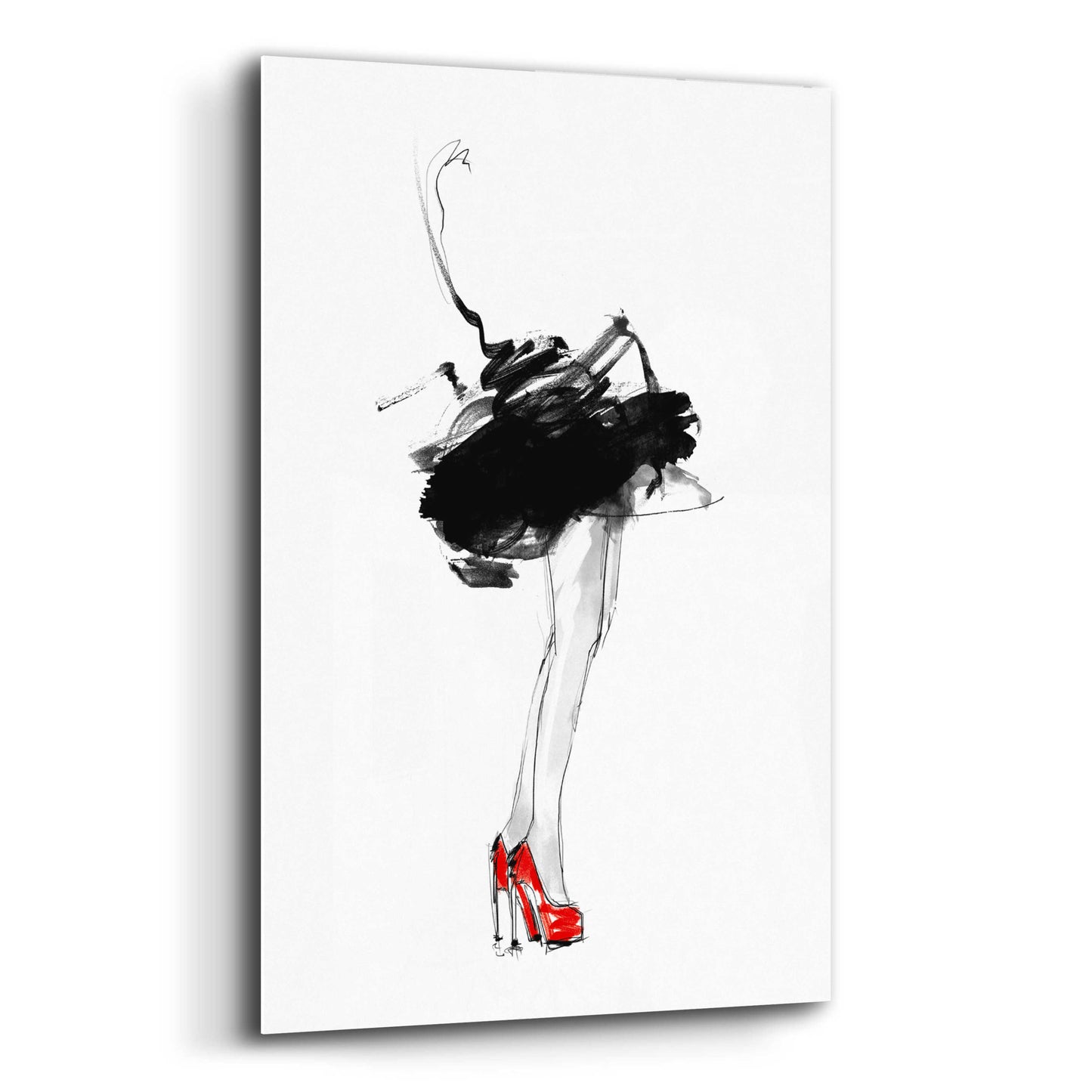 Epic Art 'Red Shoes' by Lotta Larsdotter, Acrylic Glass Wall Art,16x24