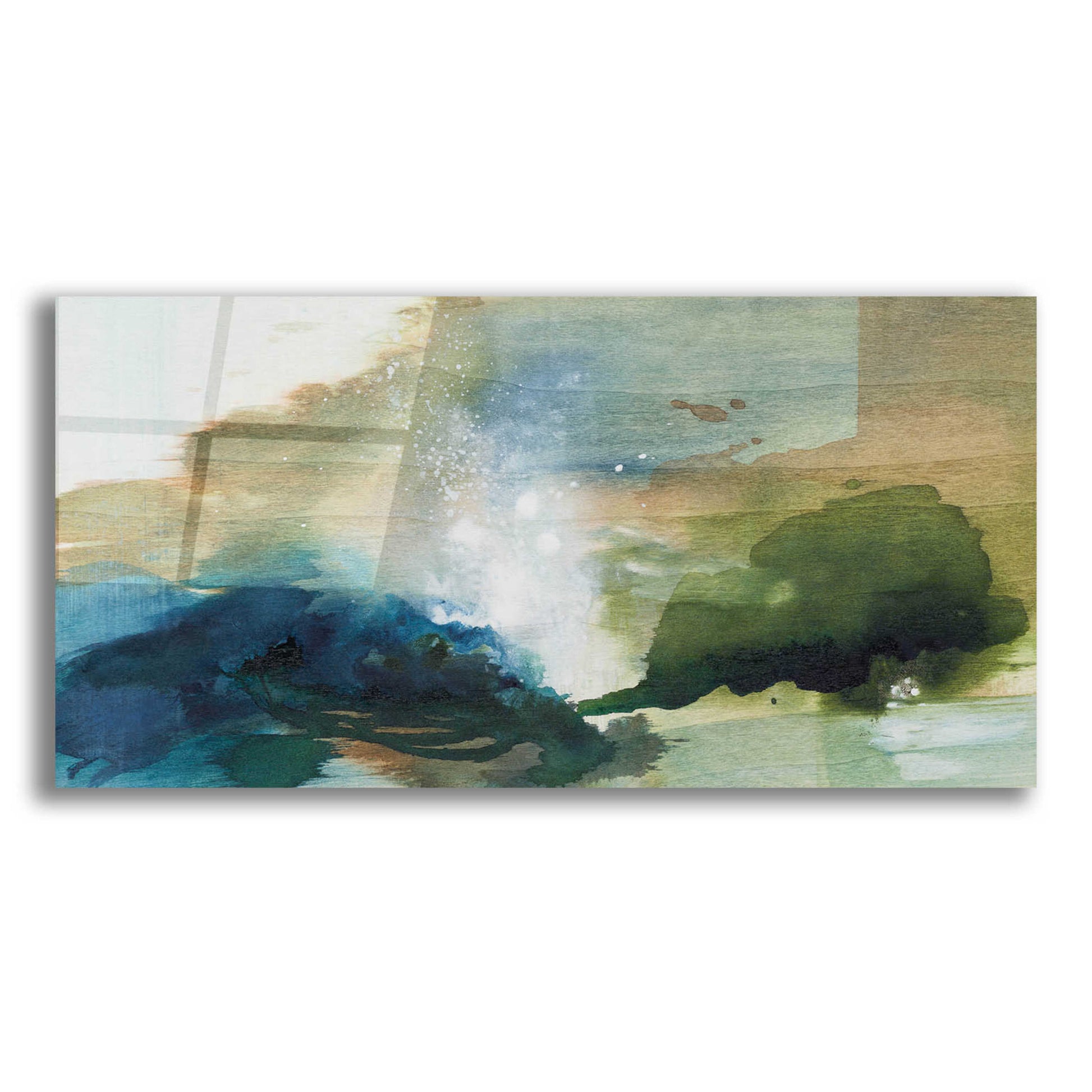 Epic Art 'Mermaid Pool' by Tara Leaver, Acrylic Glass Wall Art,24x12