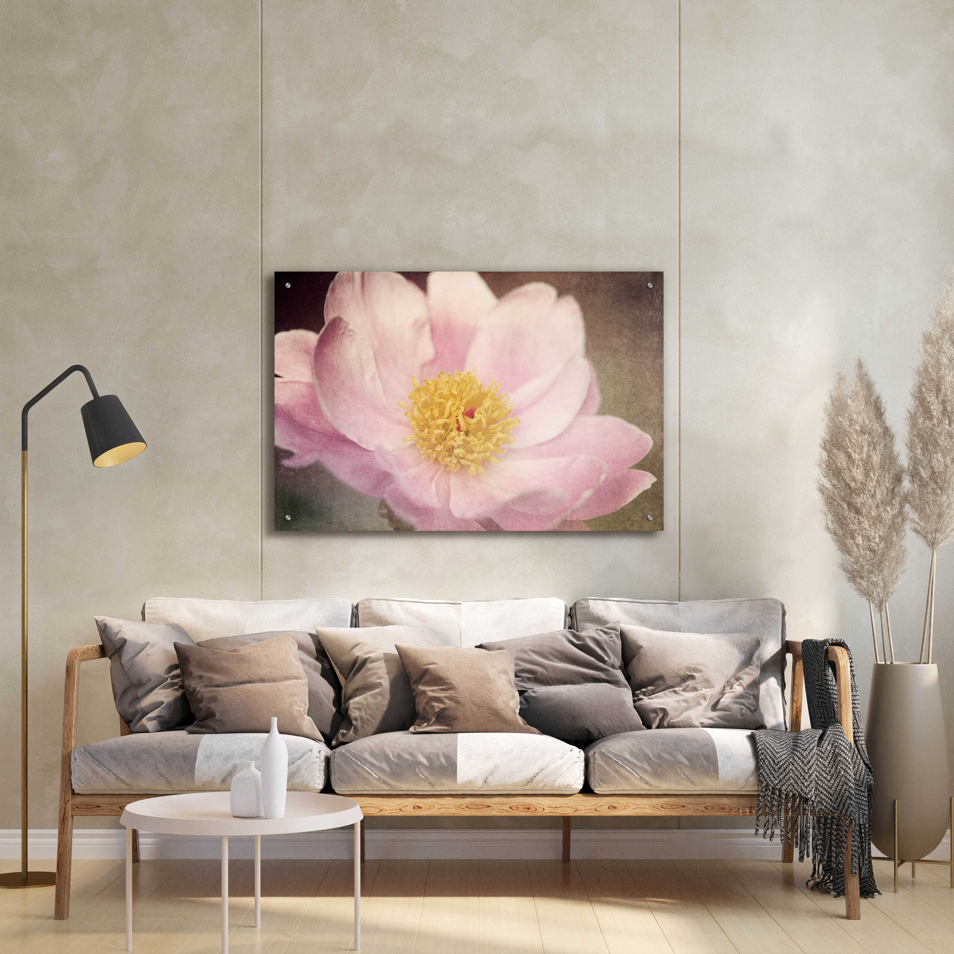 Epic Art 'Peony in the Park' by Dawn LeBlanc, Acrylic Glass Wall Art,36x24