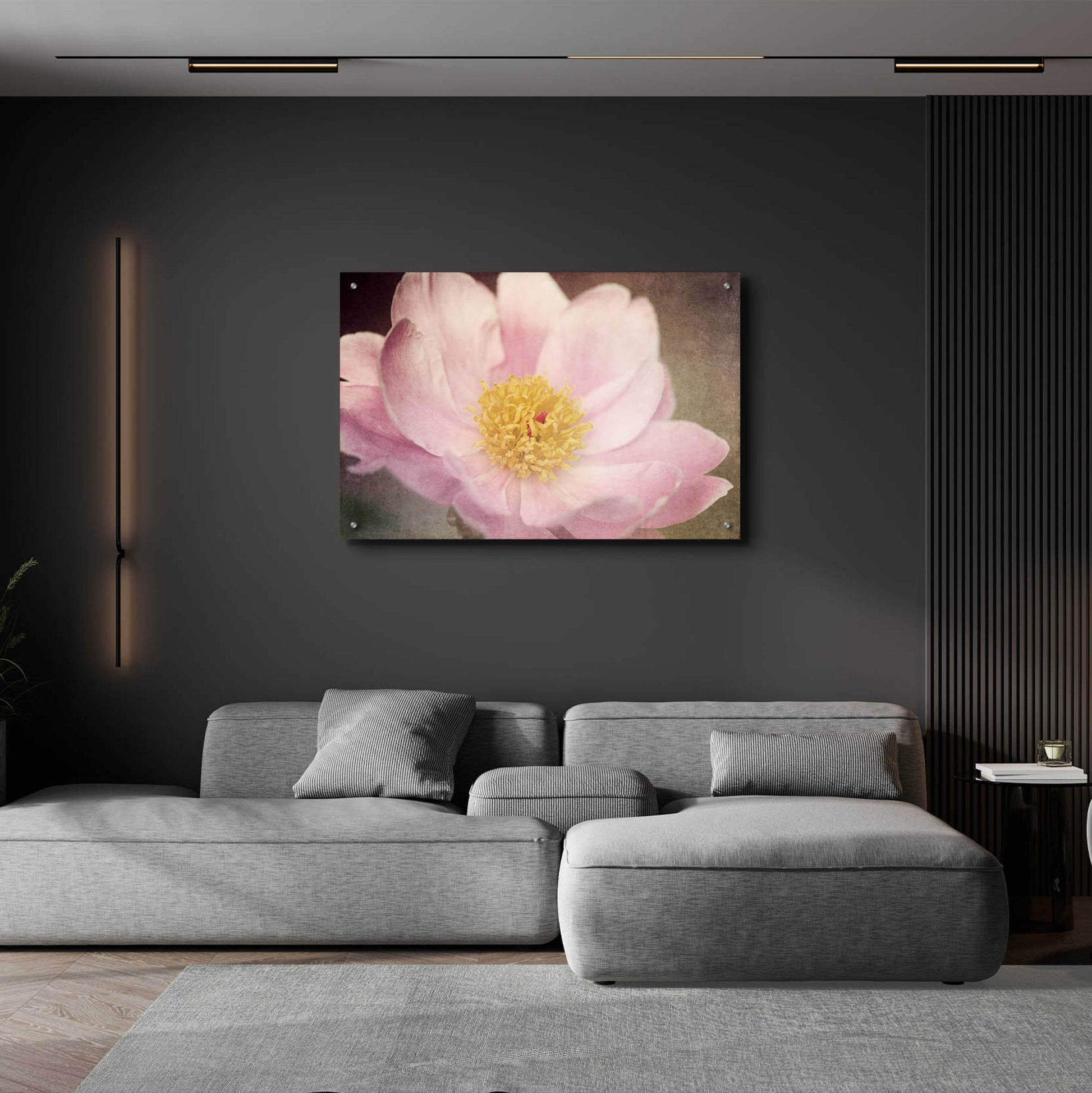 Epic Art 'Peony in the Park' by Dawn LeBlanc, Acrylic Glass Wall Art,36x24