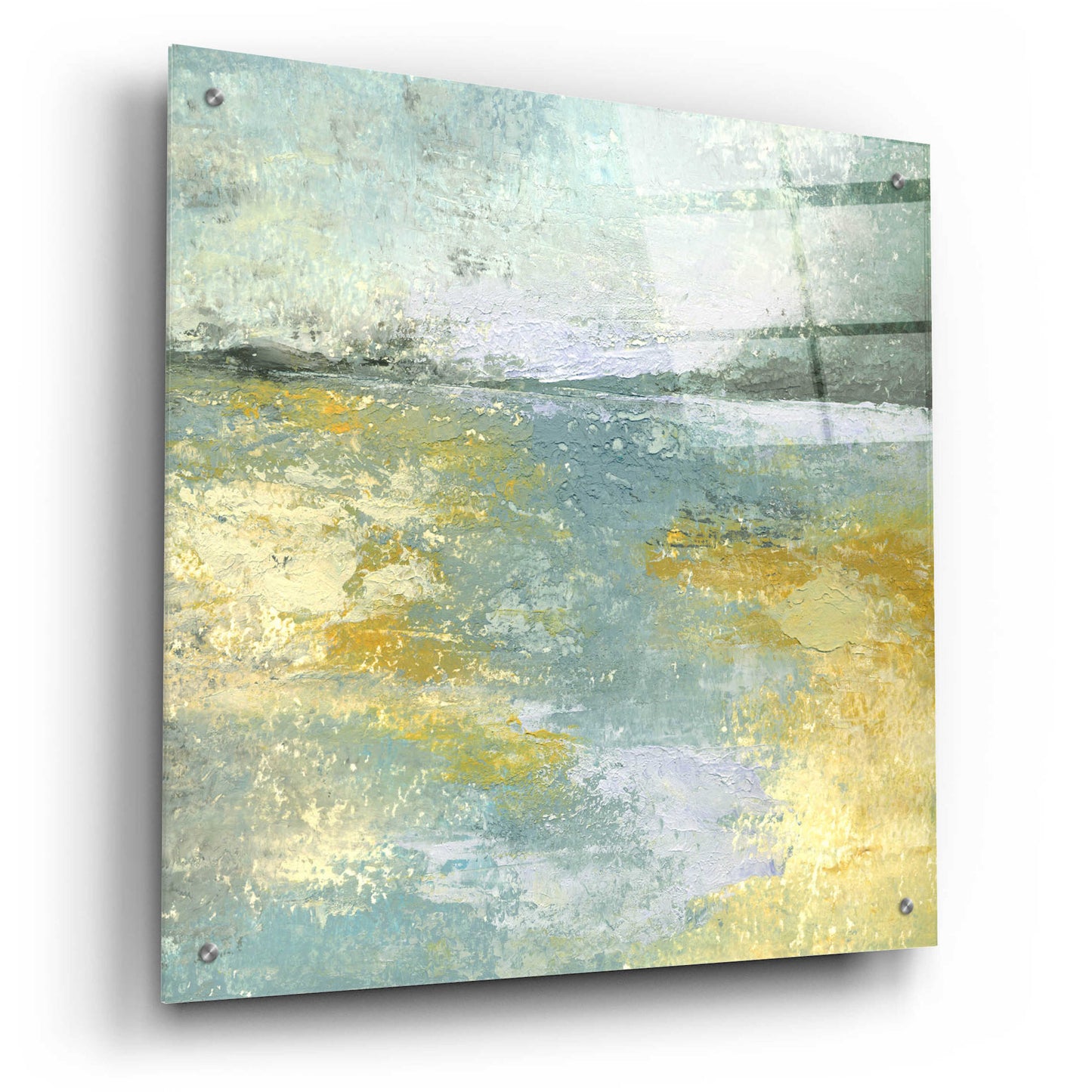 Epic Art 'Subtle Shores Morning Memories' by Lisa Mann Fine Art, Acrylic Glass Wall Art,24x24