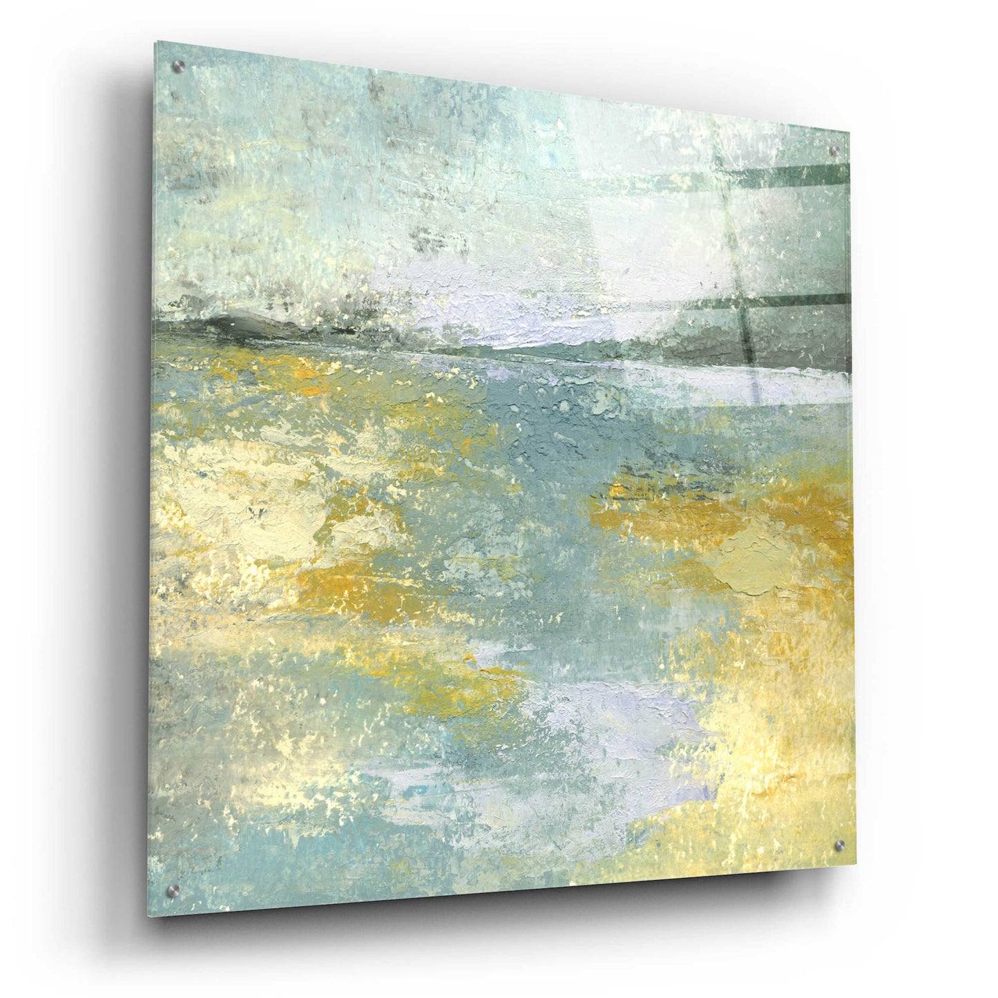 Epic Art 'Subtle Shores Morning Memories' by Lisa Mann Fine Art, Acrylic Glass Wall Art,36x36