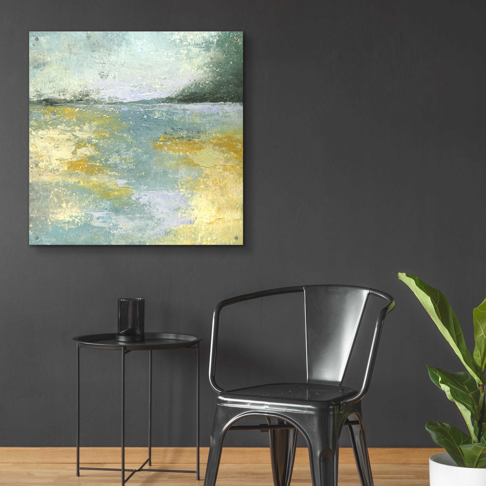 Epic Art 'Subtle Shores Morning Memories' by Lisa Mann Fine Art, Acrylic Glass Wall Art,36x36