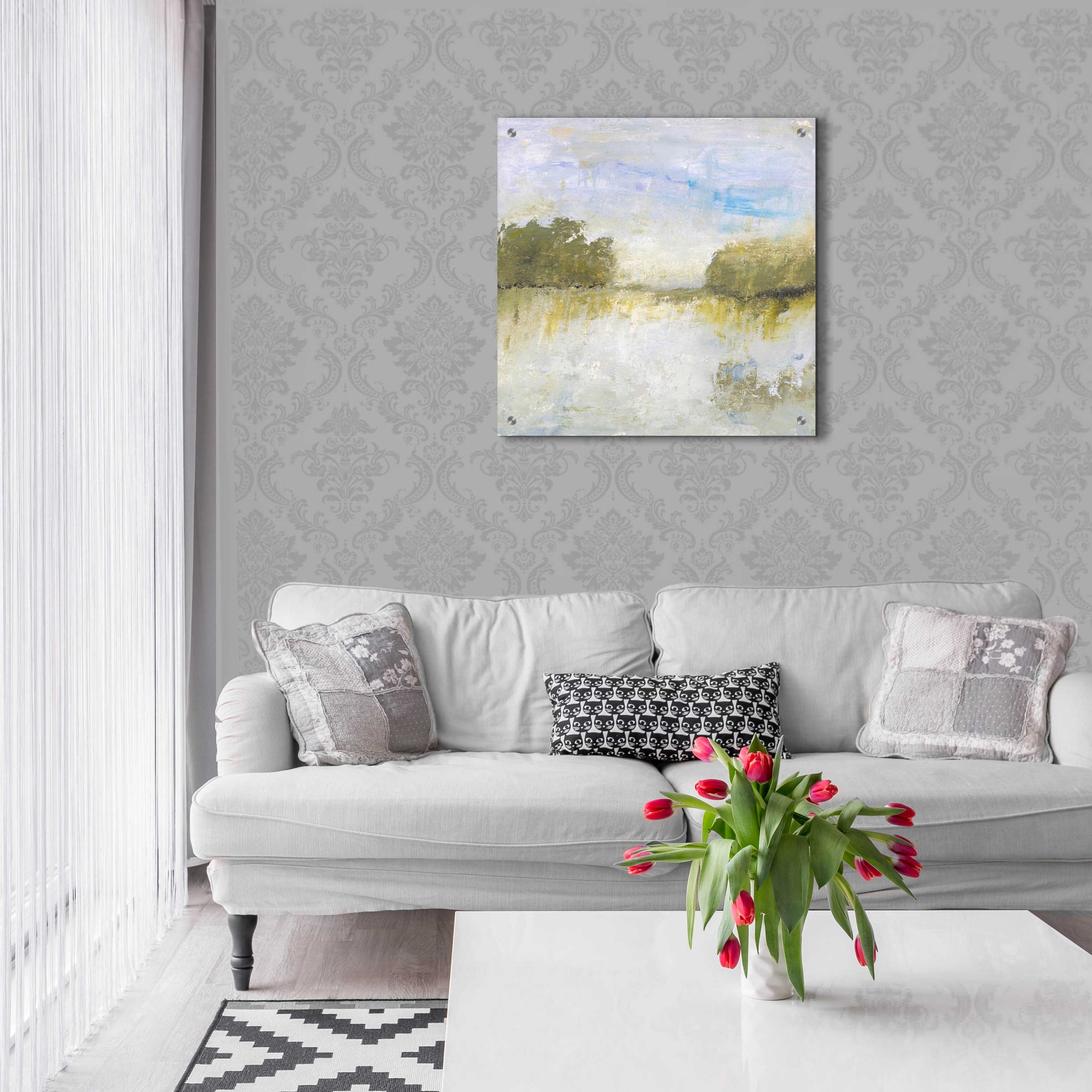 Epic Art 'The Fields I Call Home' by Lisa Mann Fine Art, Acrylic Glass Wall Art,24x24