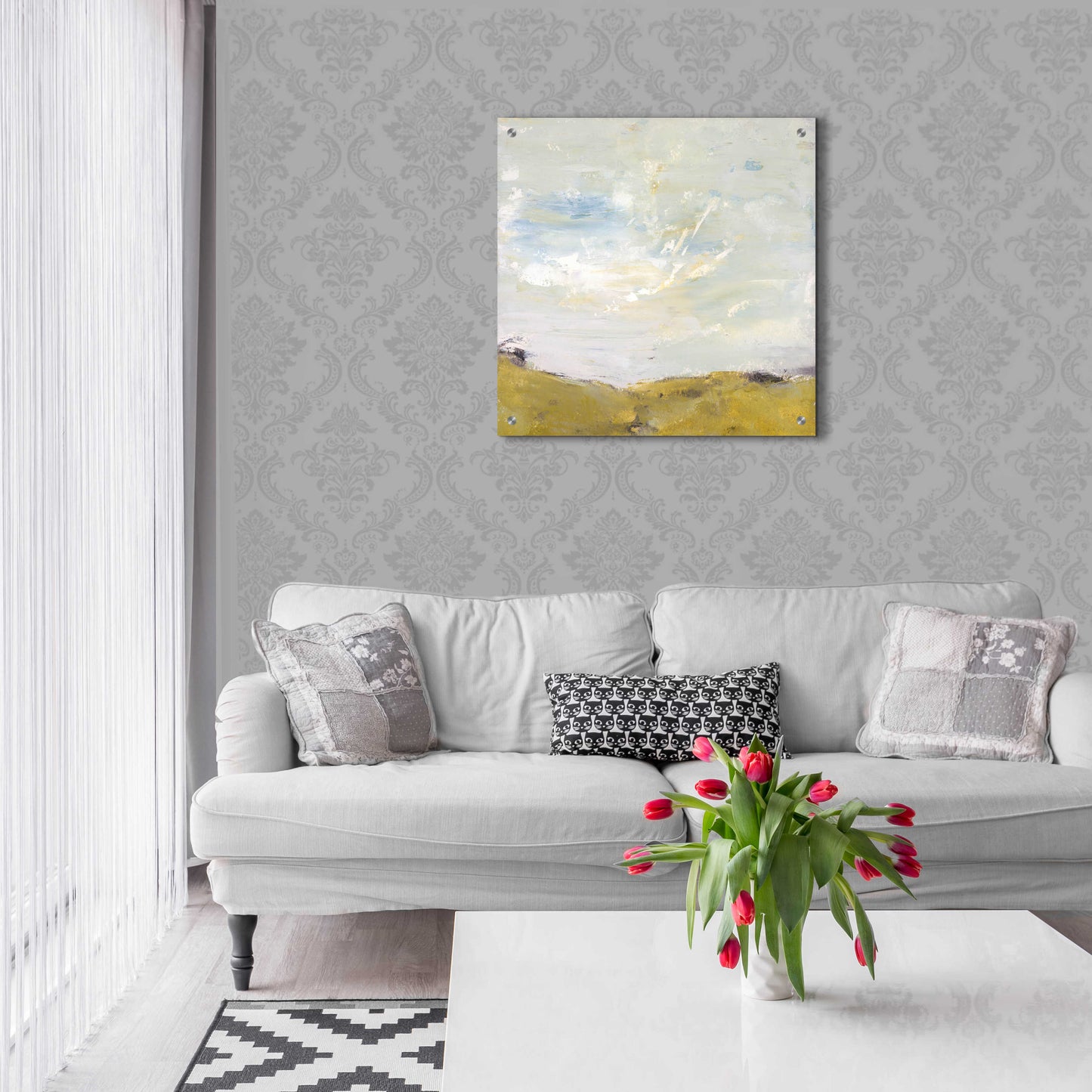 Epic Art 'Where Creativity and Calm Convene' by Lisa Mann Fine Art, Acrylic Glass Wall Art,24x24