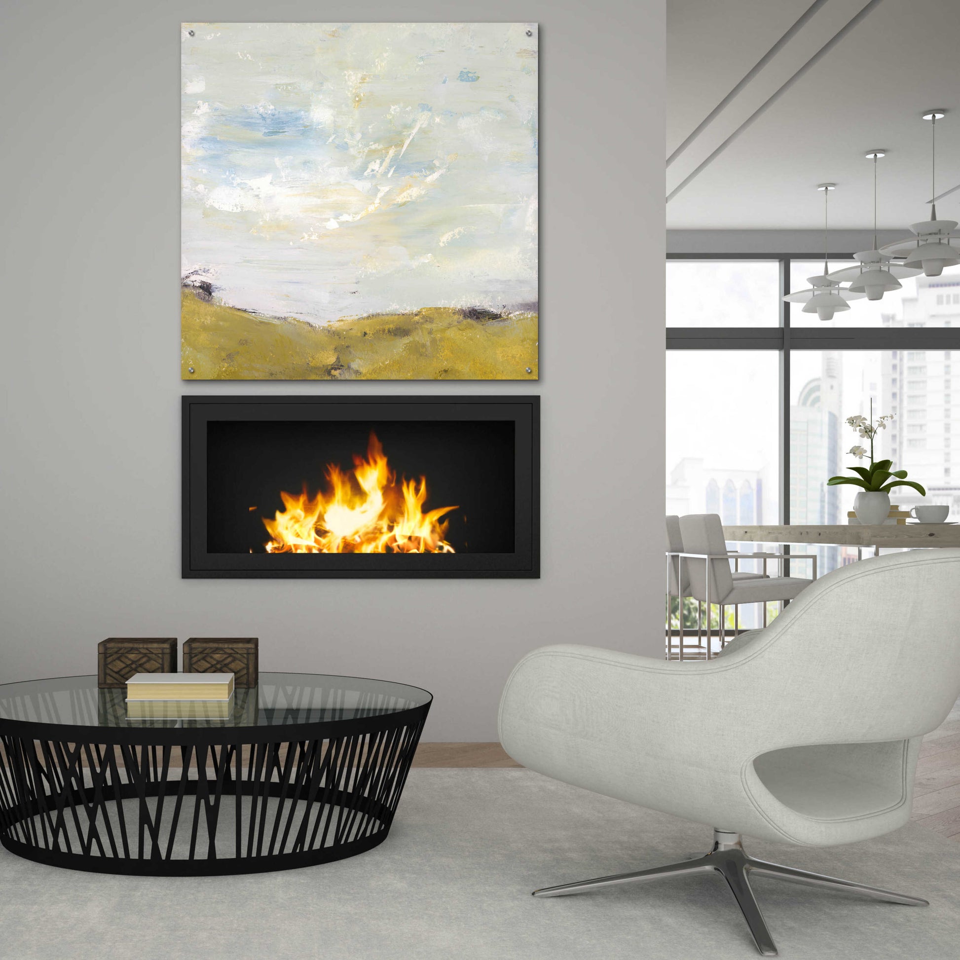 Epic Art 'Where Creativity and Calm Convene' by Lisa Mann Fine Art, Acrylic Glass Wall Art,36x36