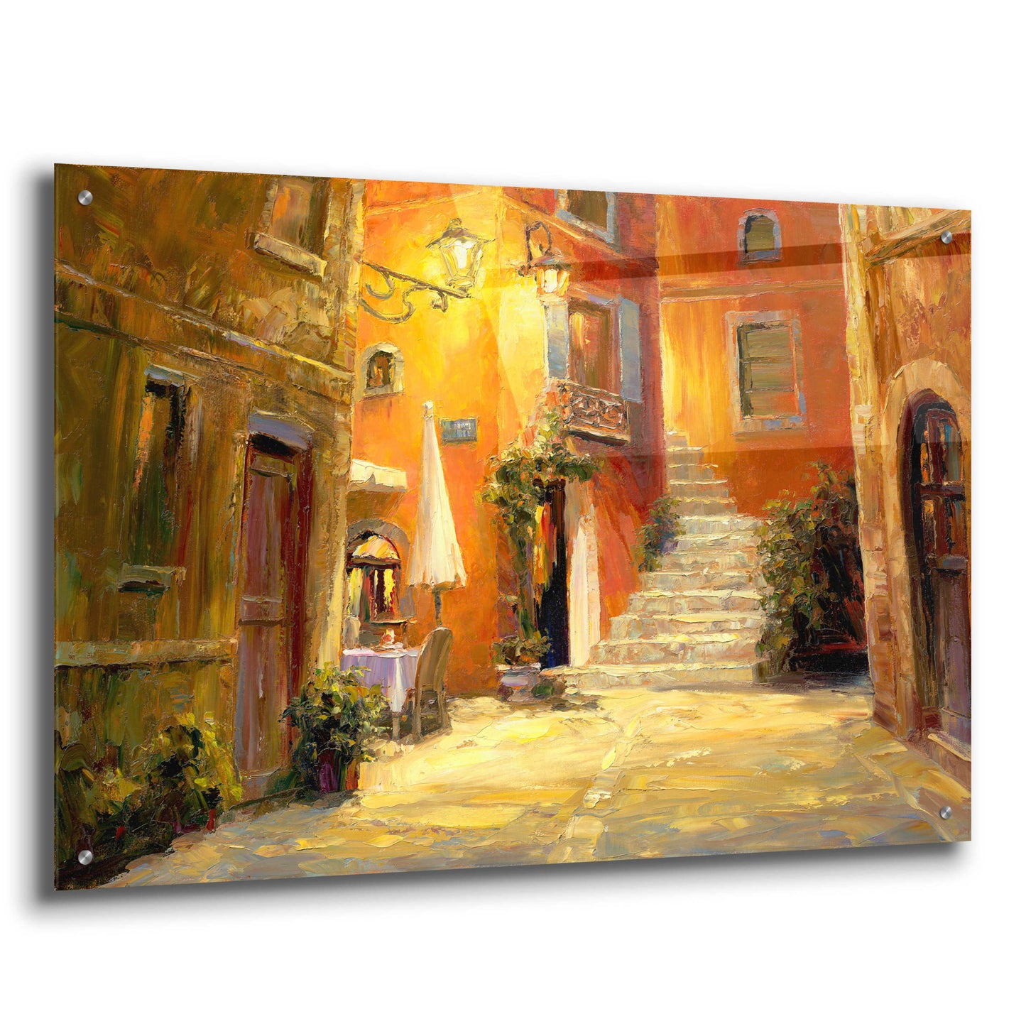 Epic Art 'Lighted Alley' by Haixia Liu, Acrylic Glass Wall Art,36x24