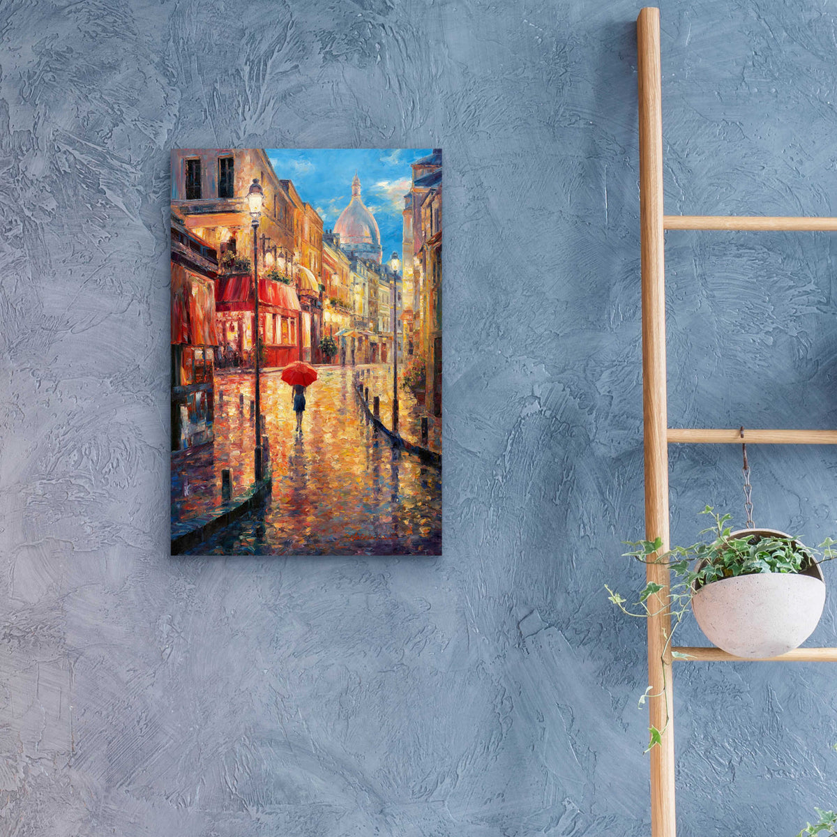 Epic Art 'Montmartre Evening' by Haixia Liu, Acrylic Glass Wall Art,16x24