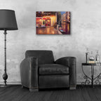 Epic Art 'Night Café after Rain' by Haixia Liu, Acrylic Glass Wall Art,24x16