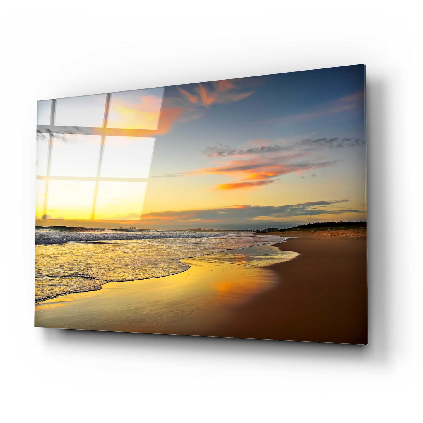 Epic Art 'Beach Dawn' by Tracie Louise, Acrylic Glass Wall Art,24x16