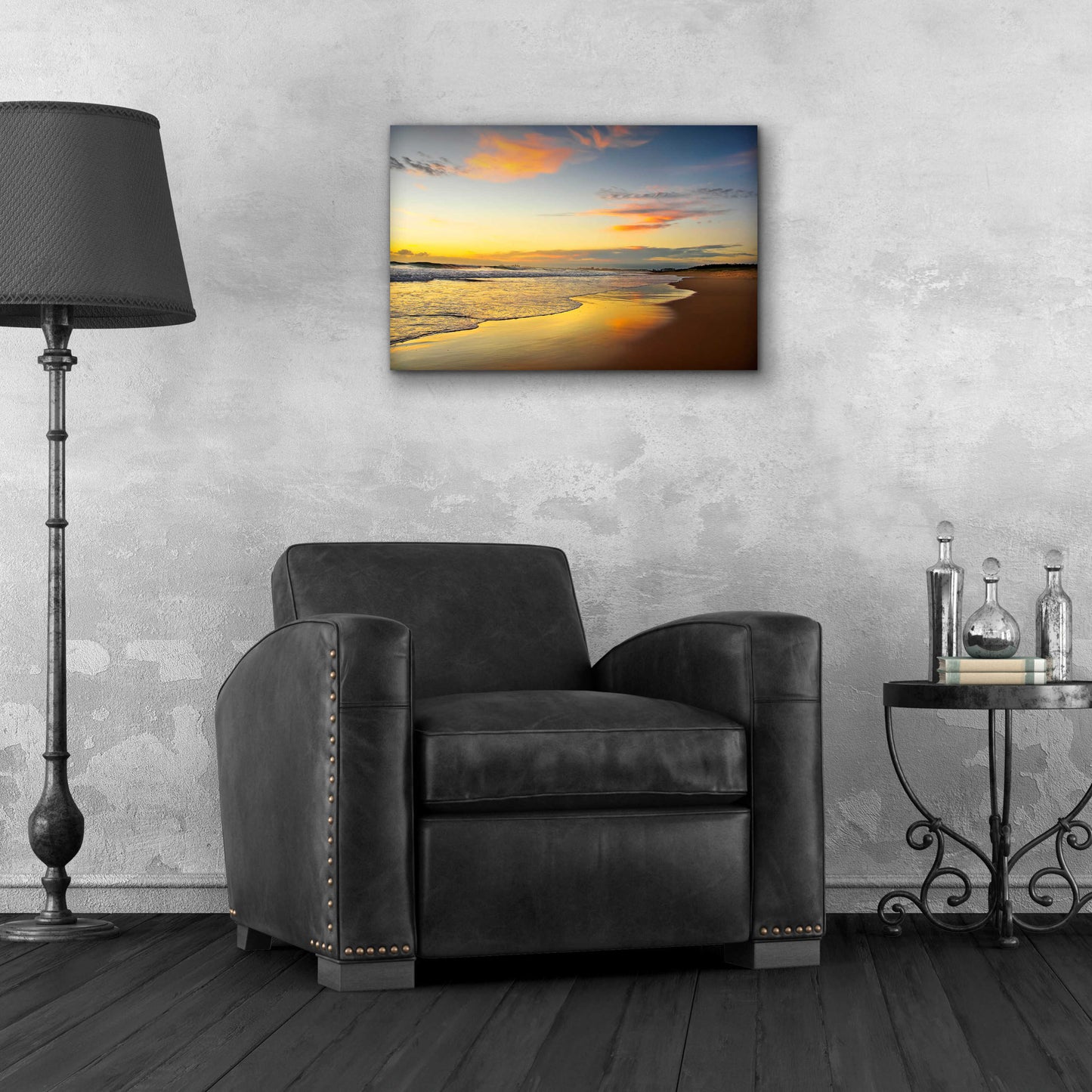 Epic Art 'Beach Dawn' by Tracie Louise, Acrylic Glass Wall Art,24x16