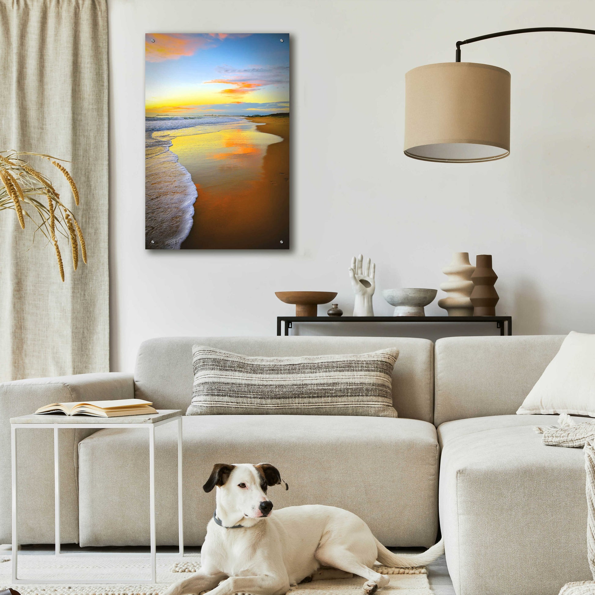 Epic Art 'Beach Sunrise' by Tracie Louise, Acrylic Glass Wall Art,24x36