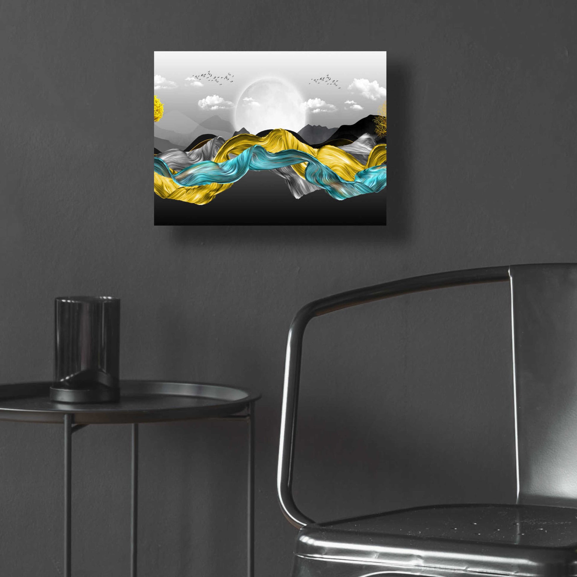 Epic Art 'The Silky Mountains Crop' by Epic Portfolio, Acrylic Glass Wall Art,16x12