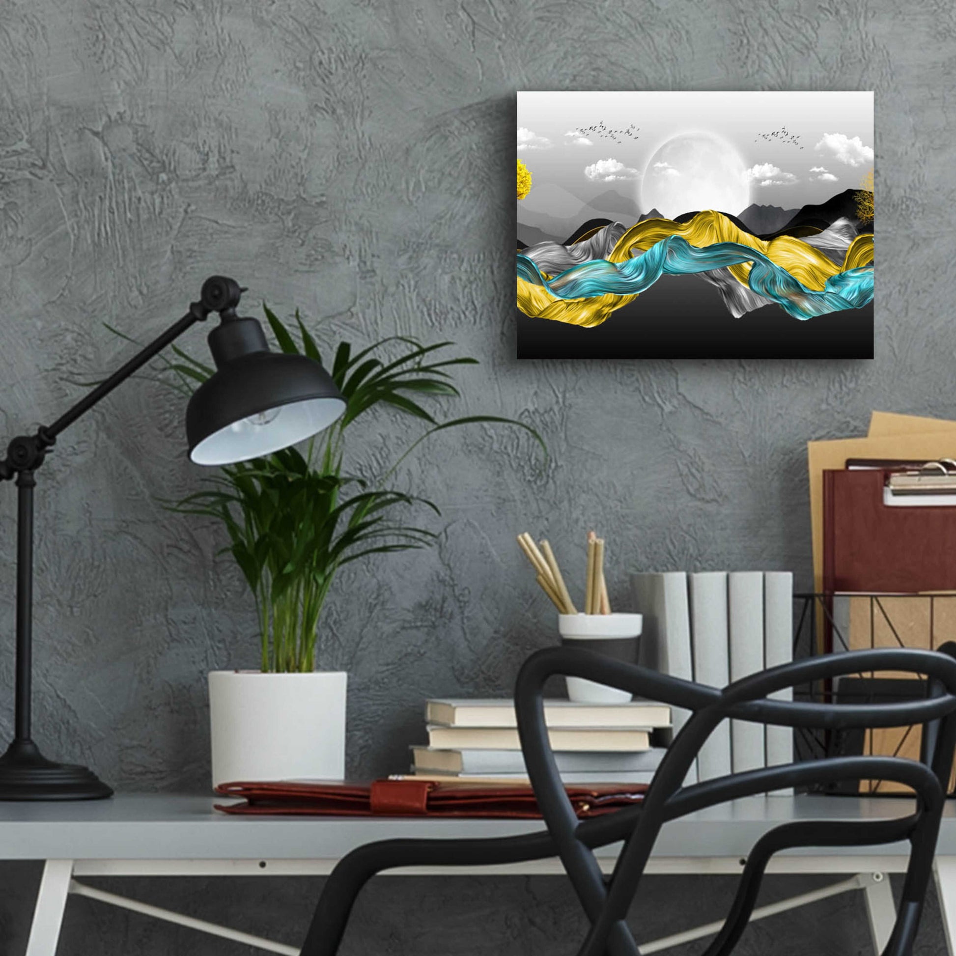 Epic Art 'The Silky Mountains Crop' by Epic Portfolio, Acrylic Glass Wall Art,16x12