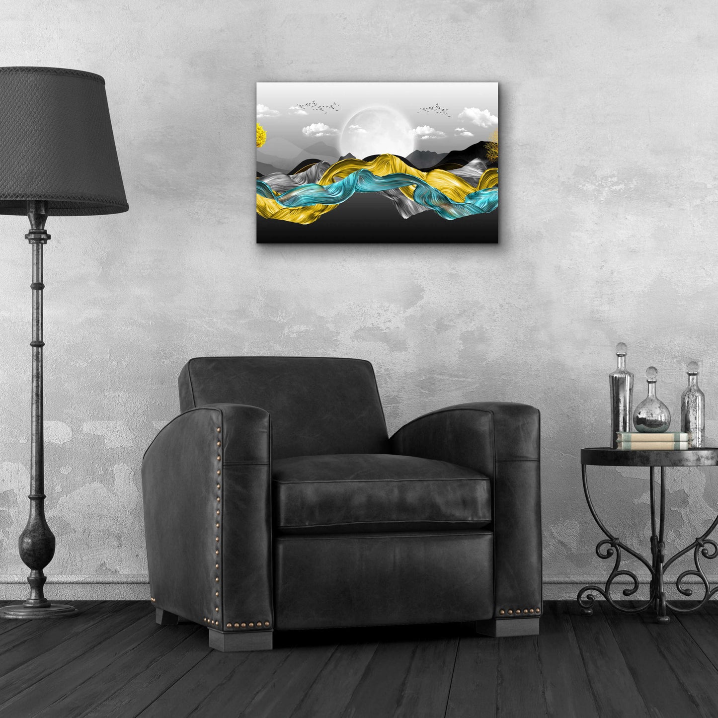 Epic Art 'The Silky Mountains Crop' by Epic Portfolio, Acrylic Glass Wall Art,24x16