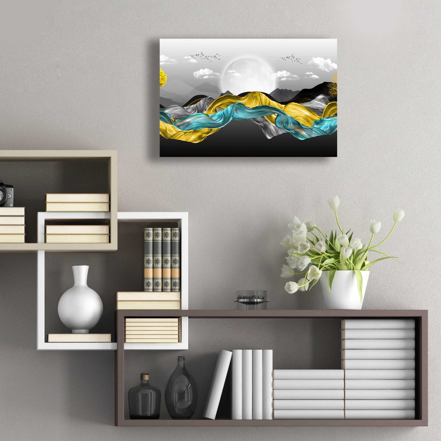 Epic Art 'The Silky Mountains Crop' by Epic Portfolio, Acrylic Glass Wall Art,24x16