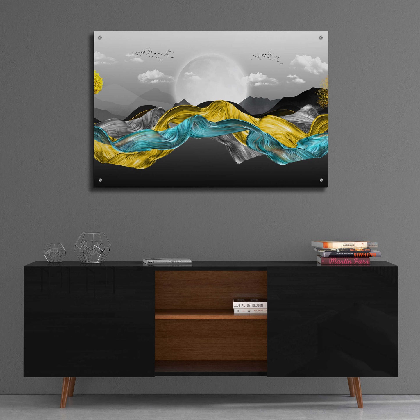 Epic Art 'The Silky Mountains Crop' by Epic Portfolio, Acrylic Glass Wall Art,36x24