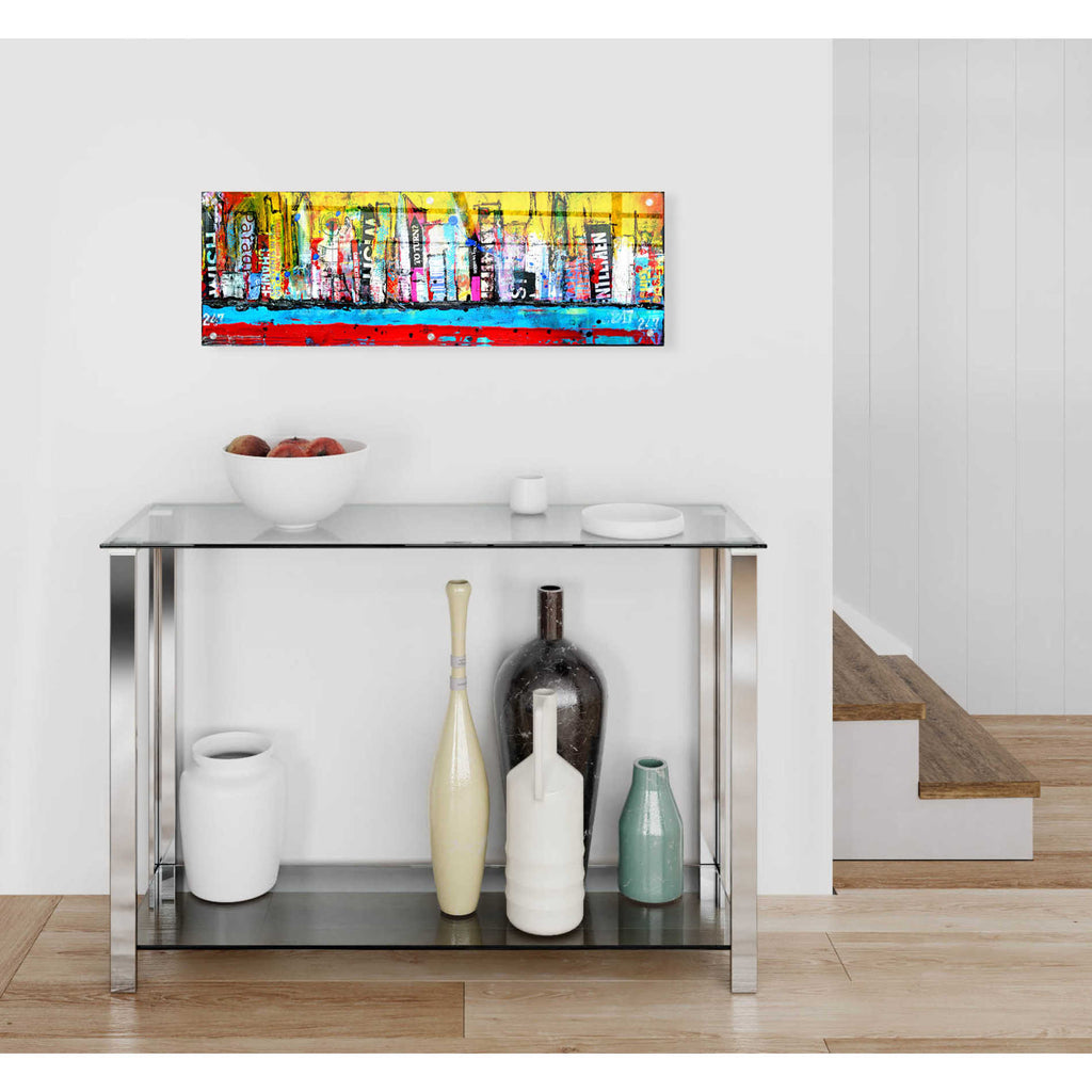 Epic Art 'Skyline' by Erin Ashley, Acrylic Glass Wall Art,36x12