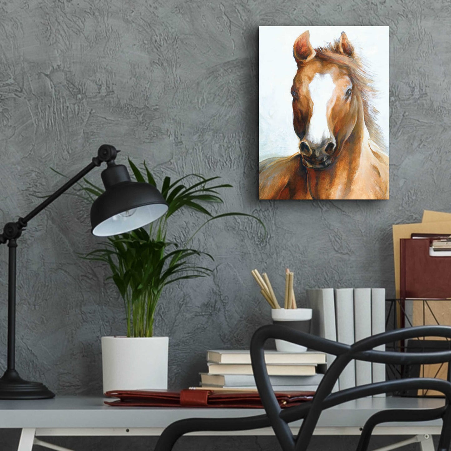 Epic Art 'Beauty Of The Horse' by White Ladder, Acrylic Glass Wall Art,12x16