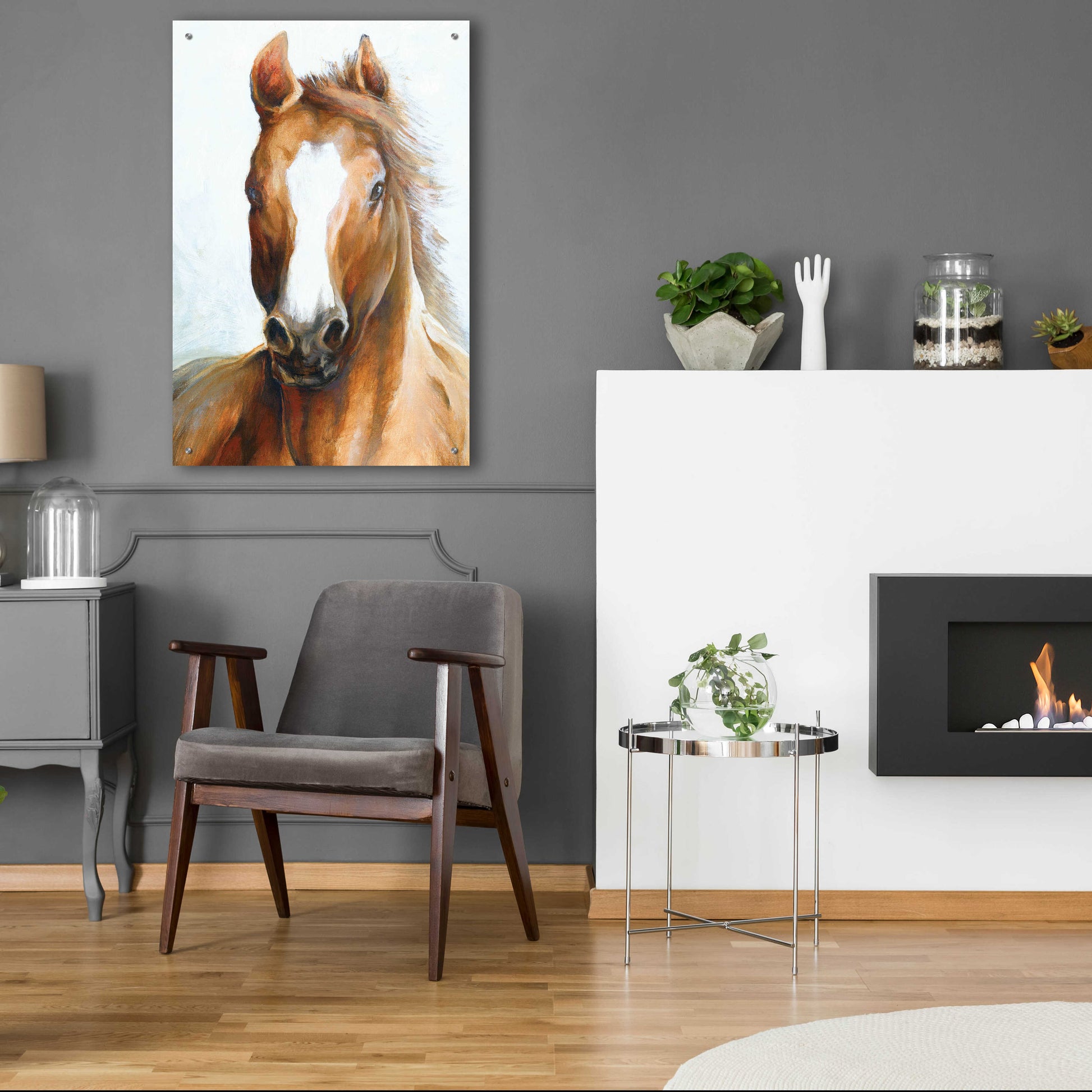 Epic Art 'Beauty Of The Horse' by White Ladder, Acrylic Glass Wall Art,24x36