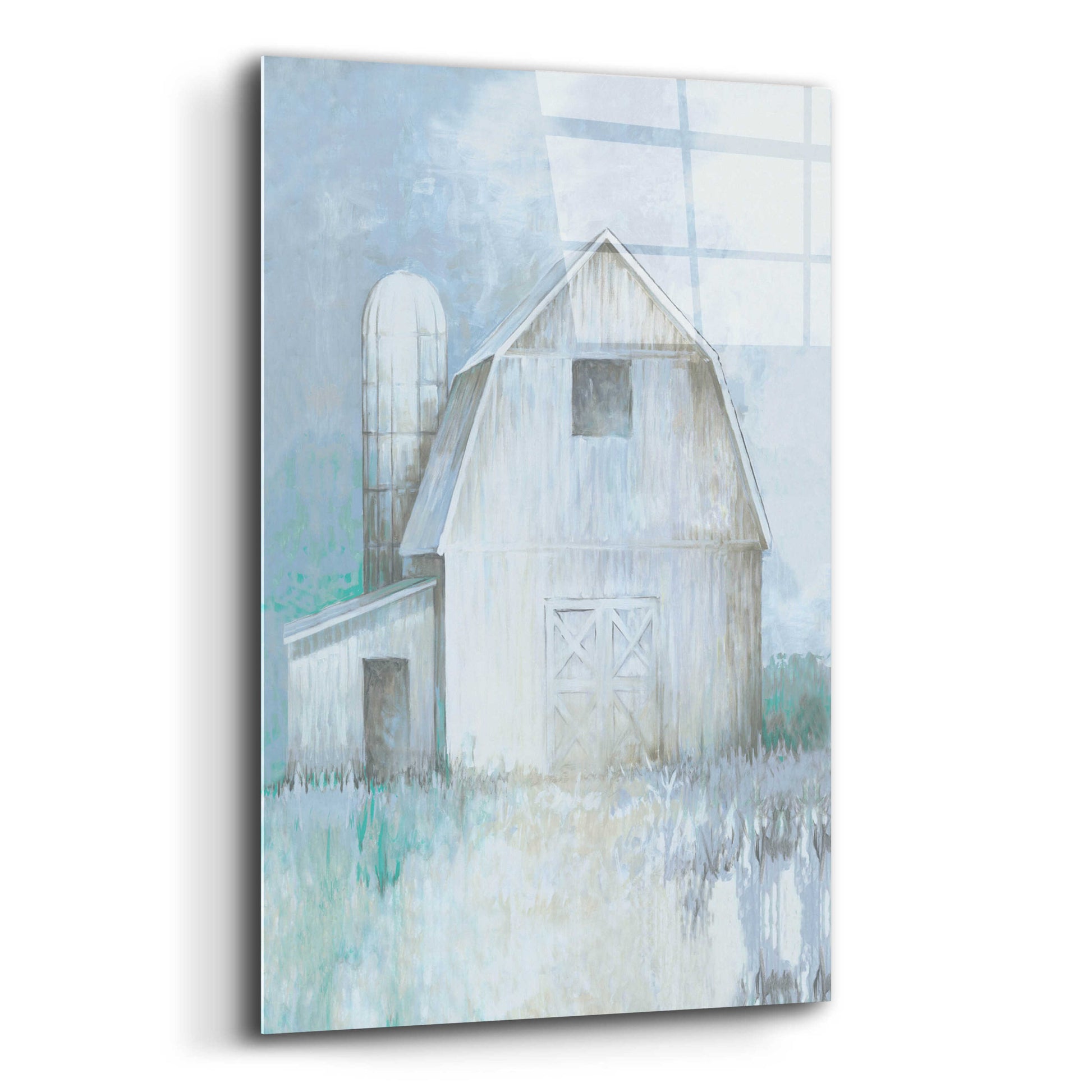 Epic Art 'Country Barn And Silo' by White Ladder, Acrylic Glass Wall Art,12x16