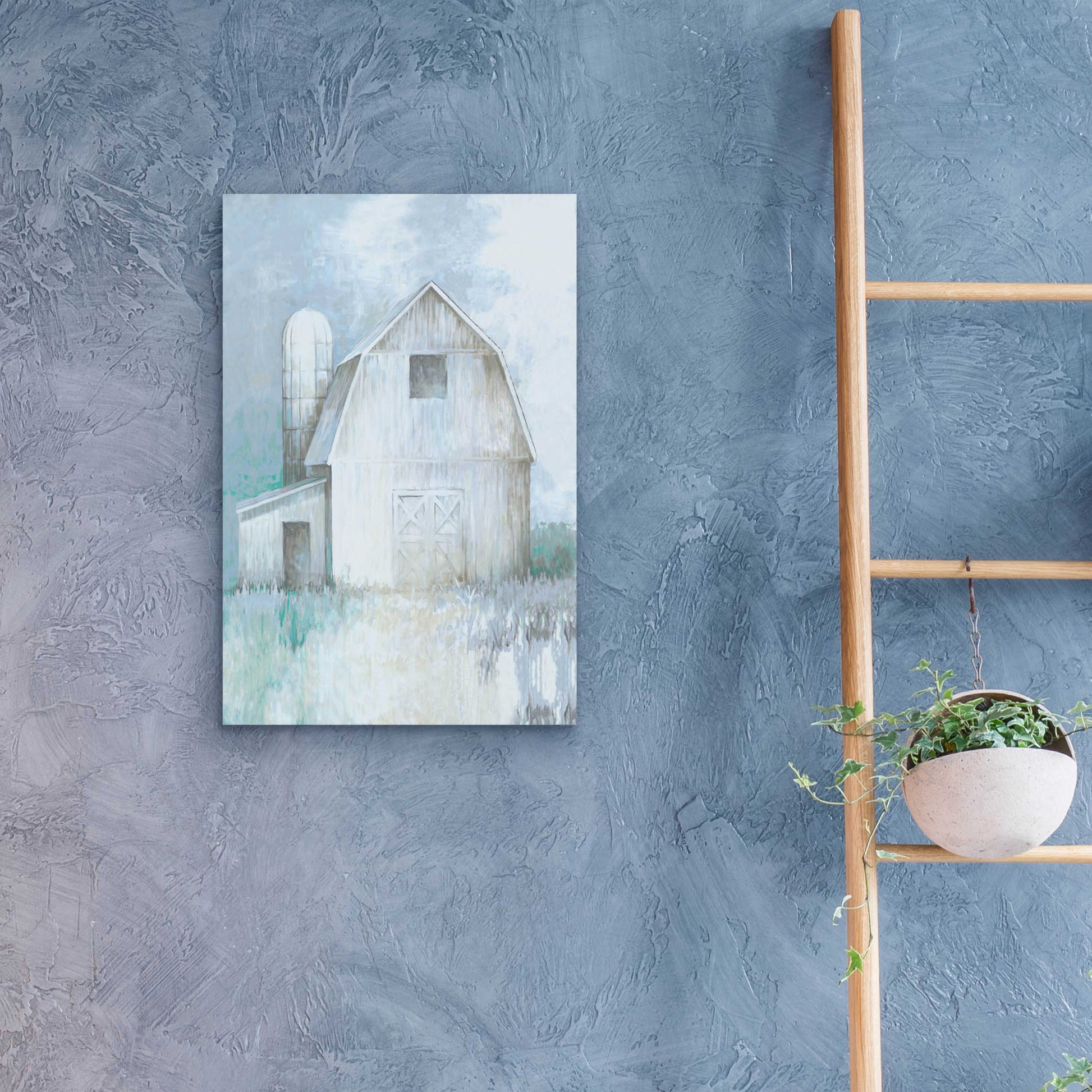 Epic Art 'Country Barn And Silo' by White Ladder, Acrylic Glass Wall Art,16x24