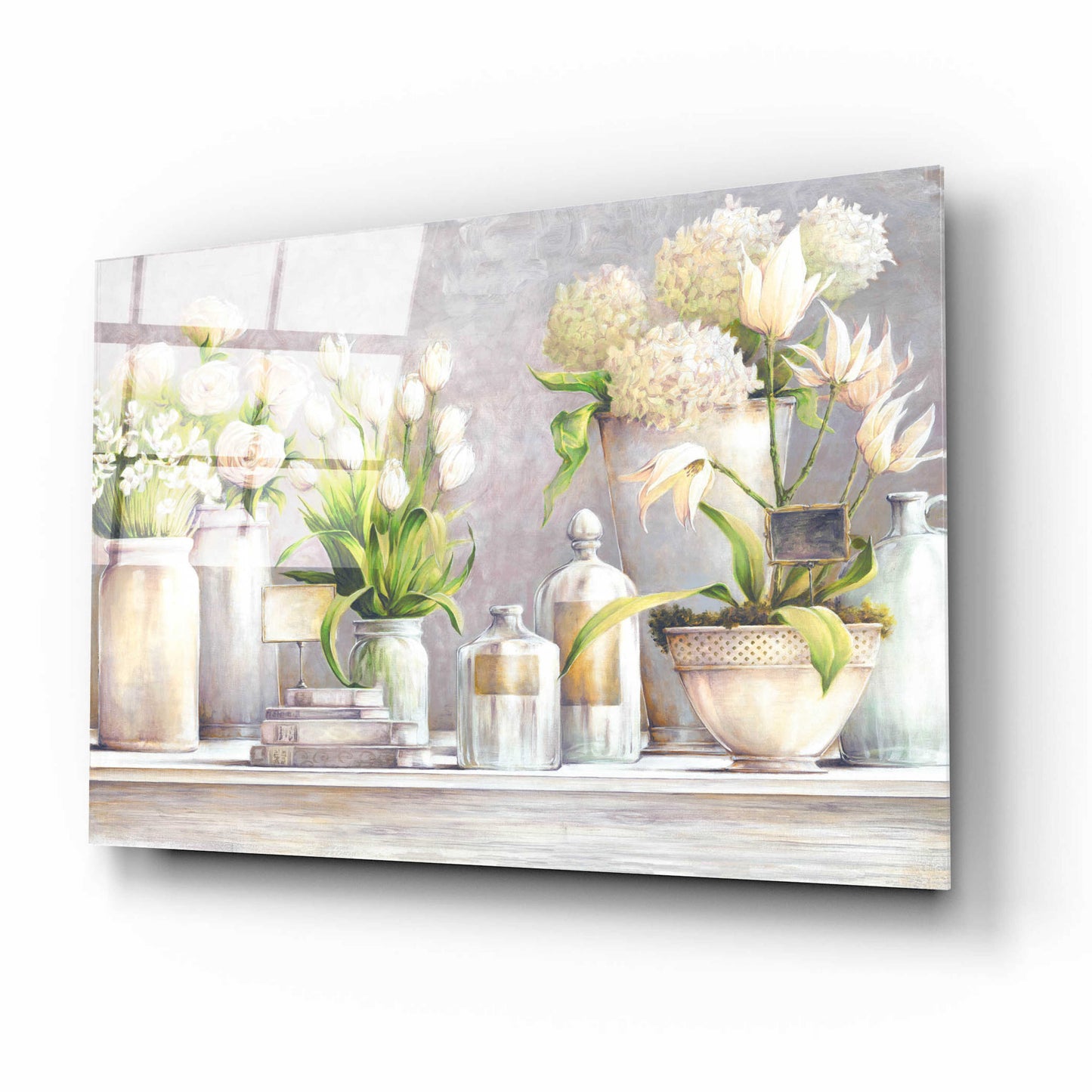 Epic Art 'Favorite Flowers' by White Ladder, Acrylic Glass Wall Art,16x12