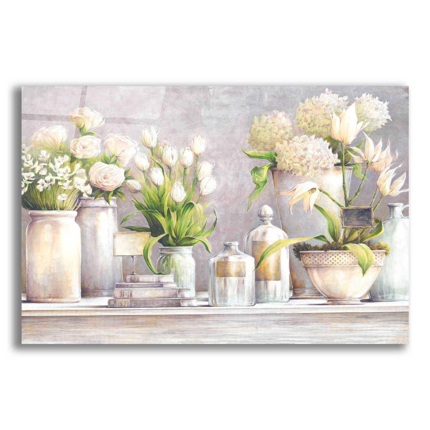 Epic Art 'Favorite Flowers' by White Ladder, Acrylic Glass Wall Art,16x12