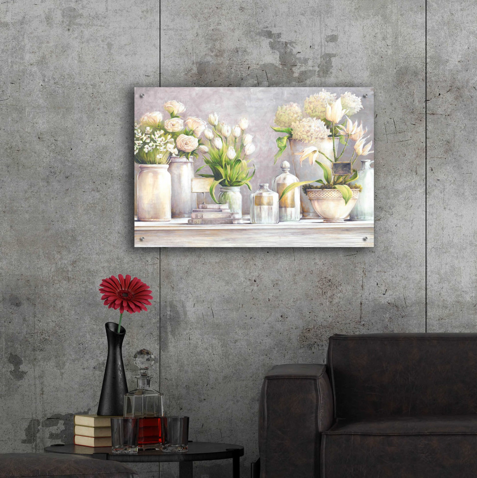 Epic Art 'Favorite Flowers' by White Ladder, Acrylic Glass Wall Art,36x24