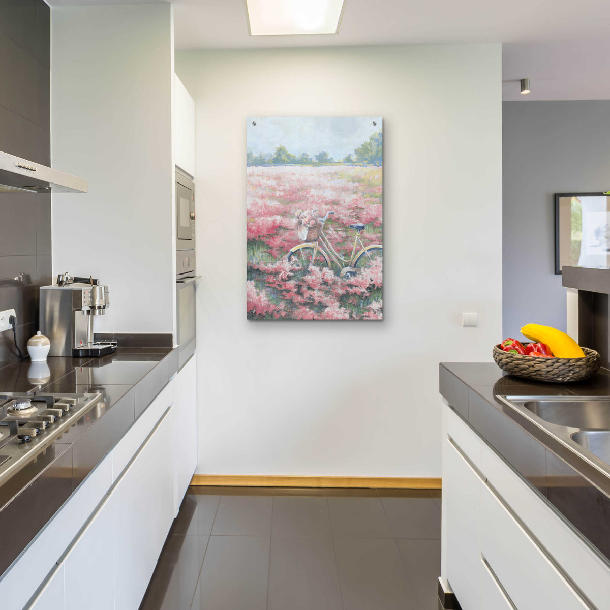 Epic Art 'Field Of Flowers' by White Ladder, Acrylic Glass Wall Art,24x36