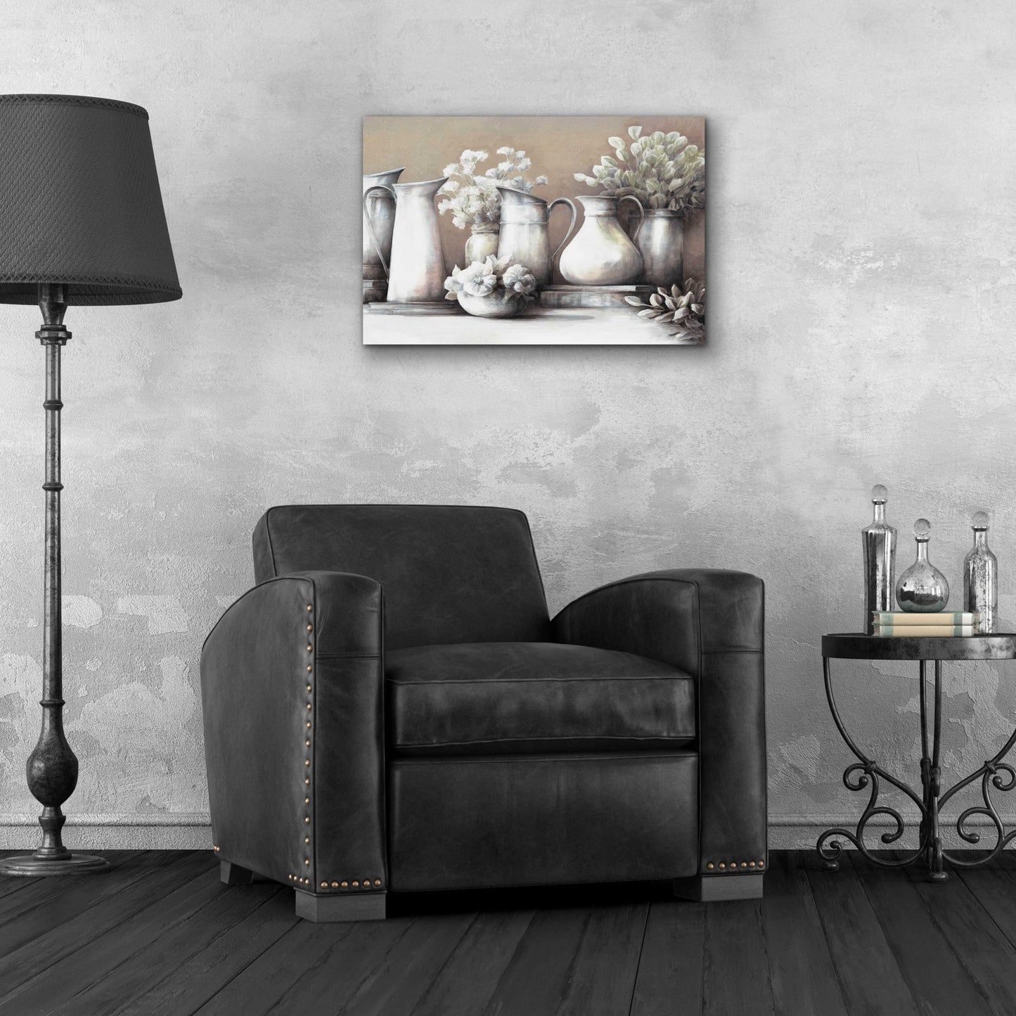 Epic Art 'Neutral Still Life' by White Ladder, Acrylic Glass Wall Art,24x16