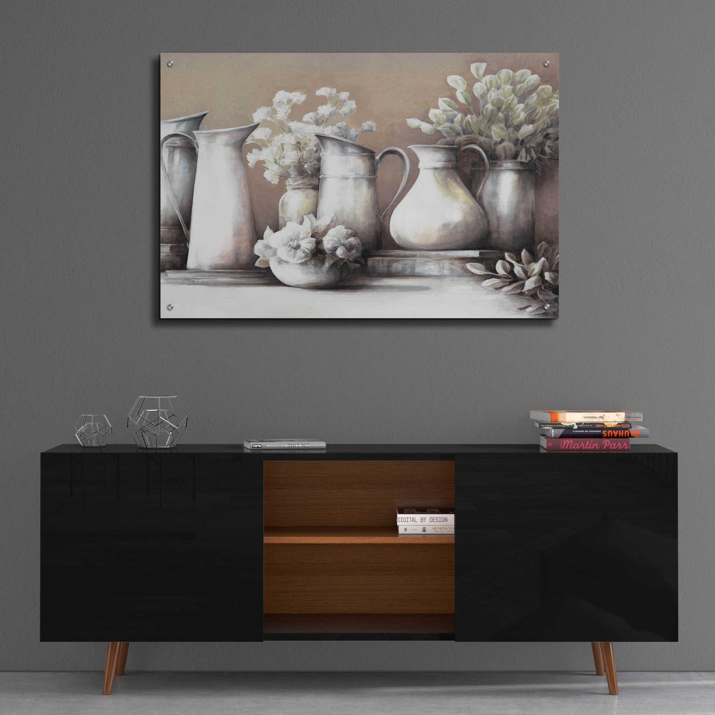 Epic Art 'Neutral Still Life' by White Ladder, Acrylic Glass Wall Art,36x24