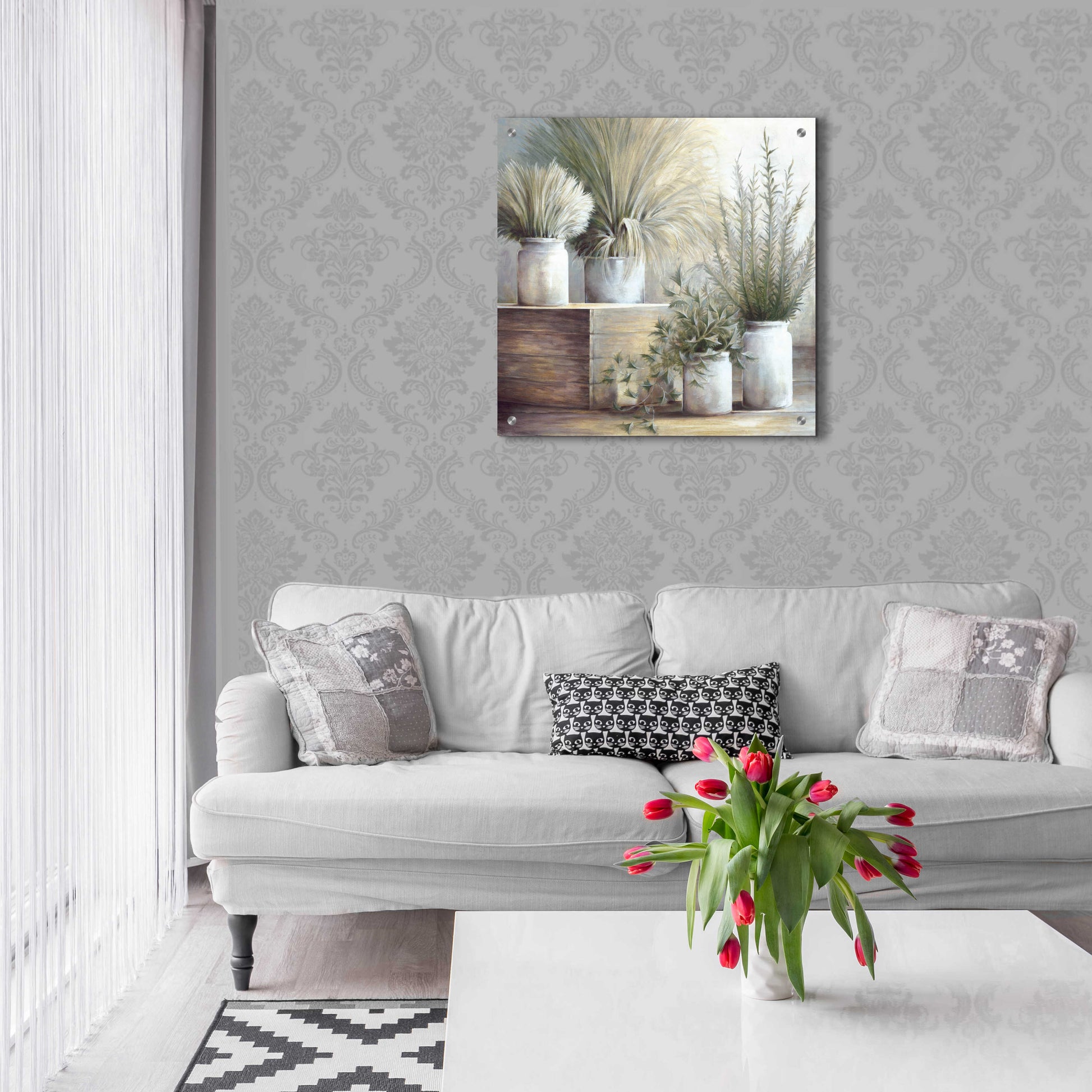 Epic Art 'Pretty Plants On Display' by White Ladder, Acrylic Glass Wall Art,24x24