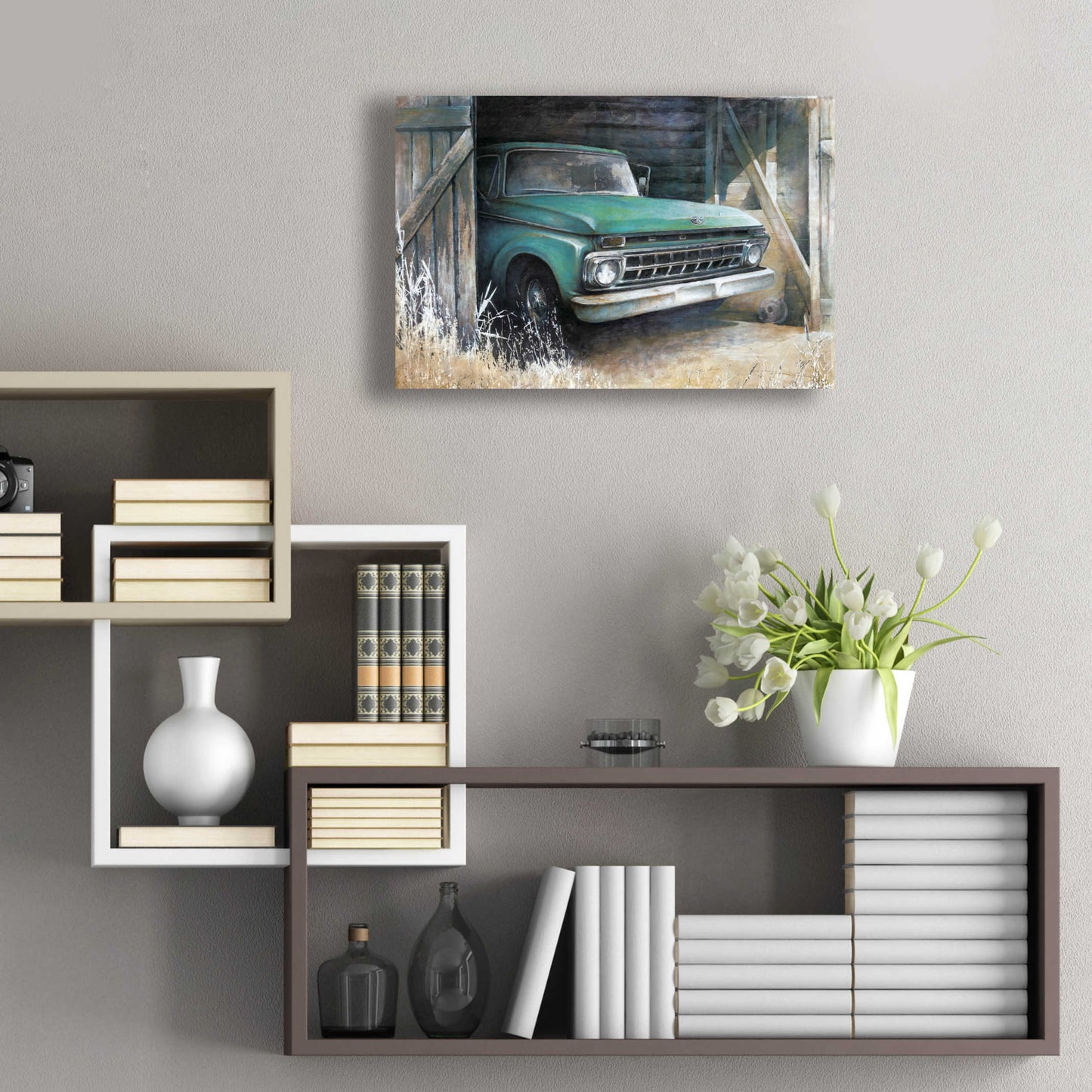 Epic Art 'This Old Truck' by White Ladder, Acrylic Glass Wall Art,24x16