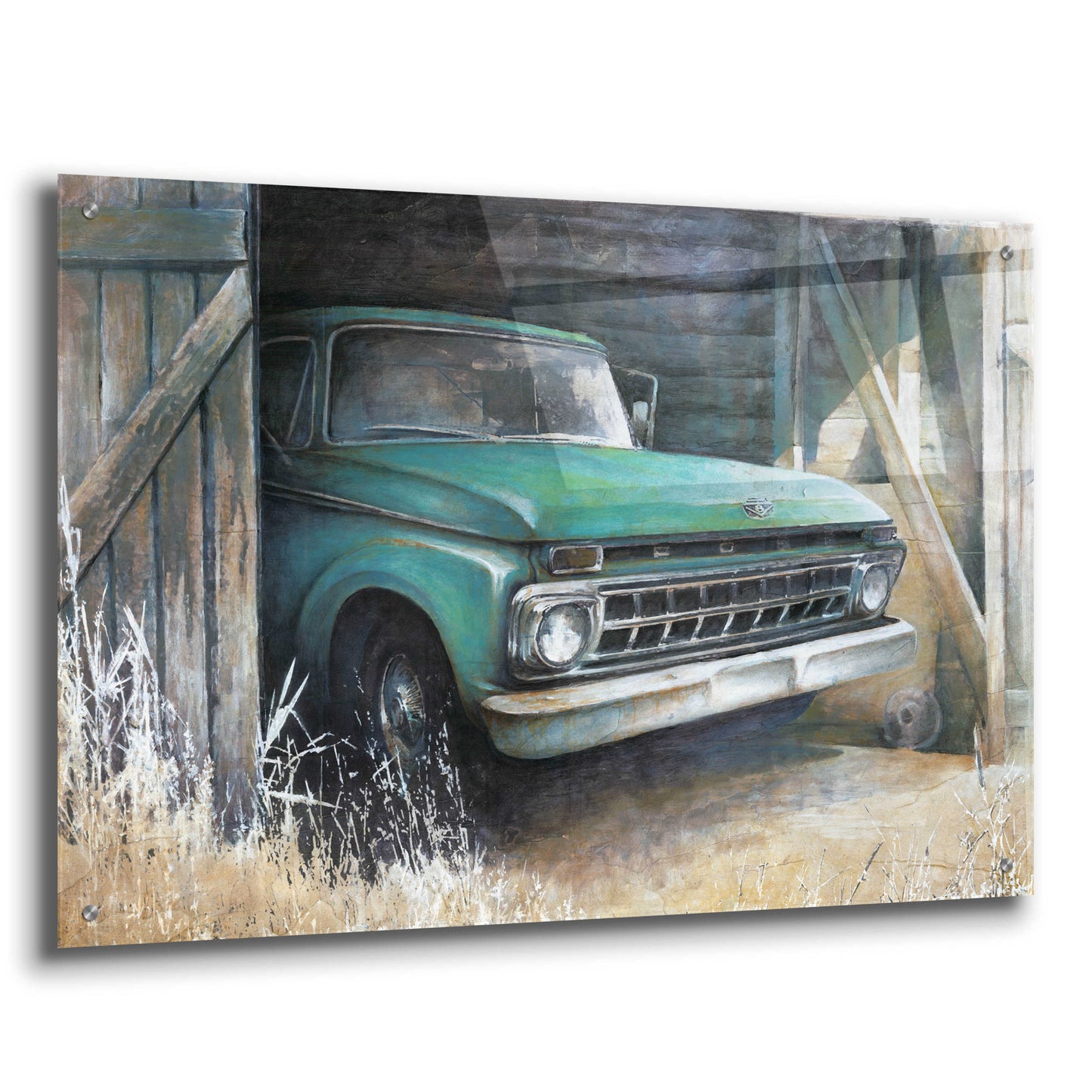 Epic Art 'This Old Truck' by White Ladder, Acrylic Glass Wall Art,36x24